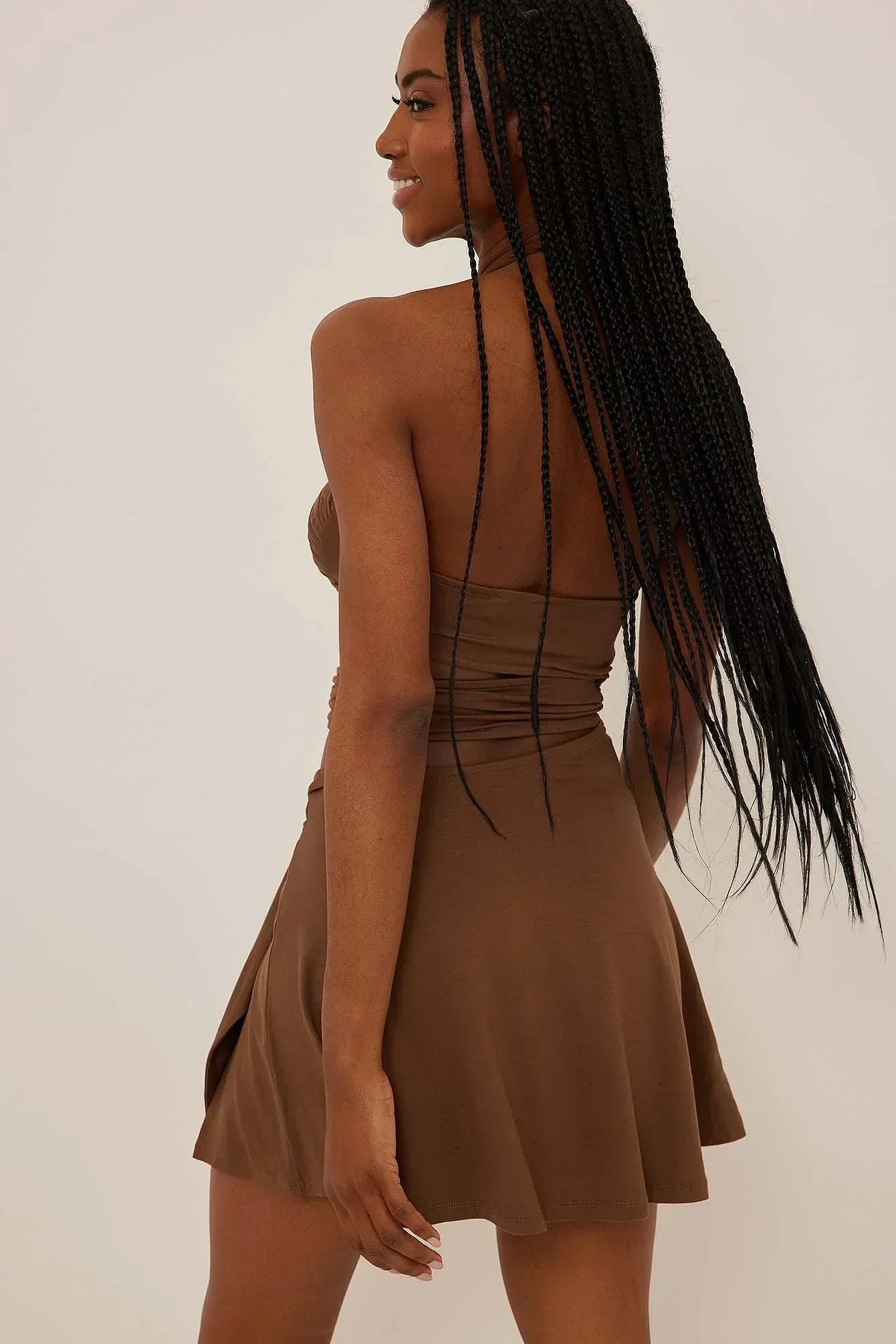 THE WRAPPING AROUND MINI DRESS W/ CUTOUTS  - VIA NA-KD | Only €62 | NOW AVAILABLE TO SHOP at IAMINHATELOVE