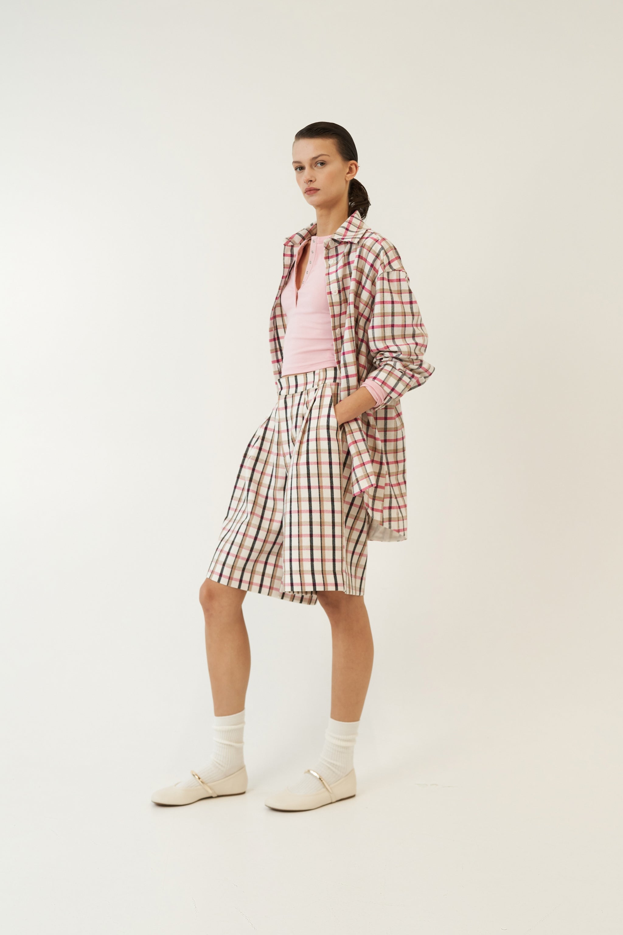 THE FANTASY OVERSIZED SHIRT - CHECKERED PINK  - VIA CURATED BY | Only €78 | NOW AVAILABLE TO SHOP at IAMINHATELOVE