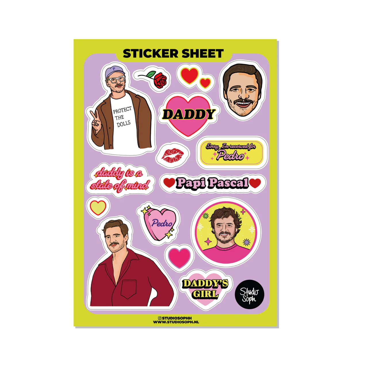 THE PAPI PASCAL STICKER SHEET  - VIA IAMINHATELOVE | Only €6 | NOW AVAILABLE TO SHOP at IAMINHATELOVE 