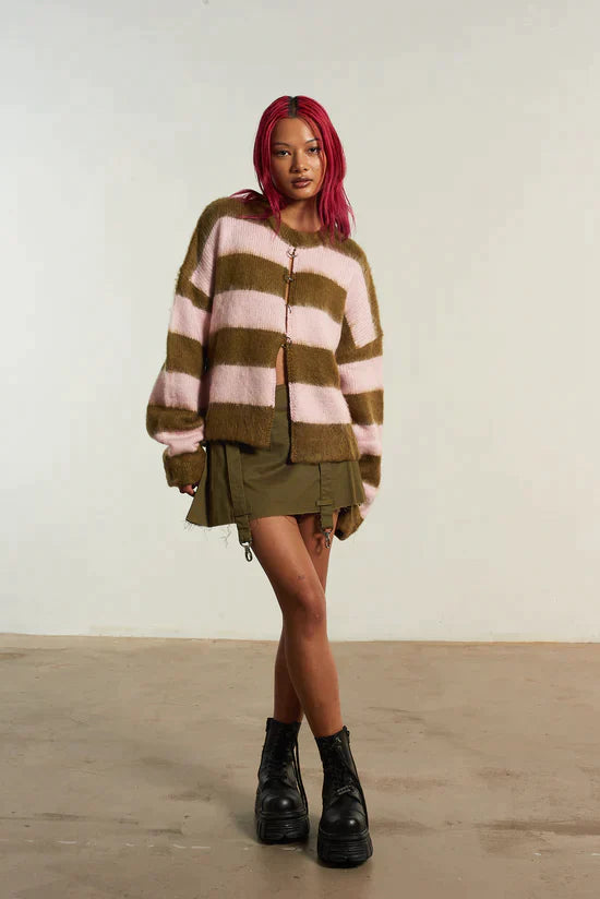 CRUSH STRIPE KNIT - EXCLUSIVE Knitwear from THE RAGGED PRIEST - Just $79! SHOP NOW AT IAMINHATELOVE BOTH IN STORE FOR CYPRUS AND ONLINE WORLDWIDE