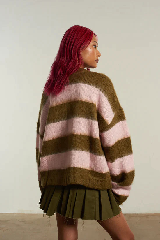 CRUSH STRIPE KNIT - EXCLUSIVE Knitwear from THE RAGGED PRIEST - Just $79! SHOP NOW AT IAMINHATELOVE BOTH IN STORE FOR CYPRUS AND ONLINE WORLDWIDE