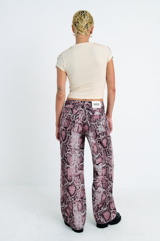 THE RELEASE DENIM - PINK SNAKE WASH  - VIA THE RAGGED PRIEST | Only €83 | NOW AVAILABLE TO SHOP at IAMINHATELOVE