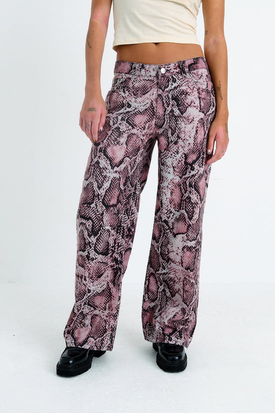 THE RELEASE DENIM - PINK SNAKE WASH  - VIA THE RAGGED PRIEST | Only €83 | NOW AVAILABLE TO SHOP at IAMINHATELOVE