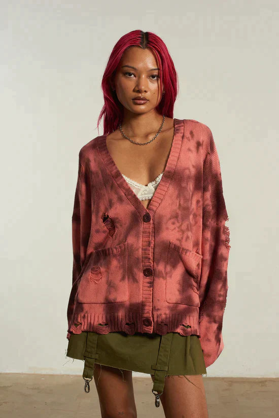 CREATURE TIE DYE CARDIGAN  - VIA THE RAGGED PRIEST | Only €65.60 | NOW AVAILABLE TO SHOP at IAMINHATELOVE