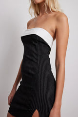 THE ABSOLUTE 90'S PINSTRIPED BANDEAU MINI DRESS - EXCLUSIVE Dresses from NA-KD - Just $67.00! SHOP NOW AT IAMINHATELOVE BOTH IN STORE FOR CYPRUS AND ONLINE WORLDWIDE