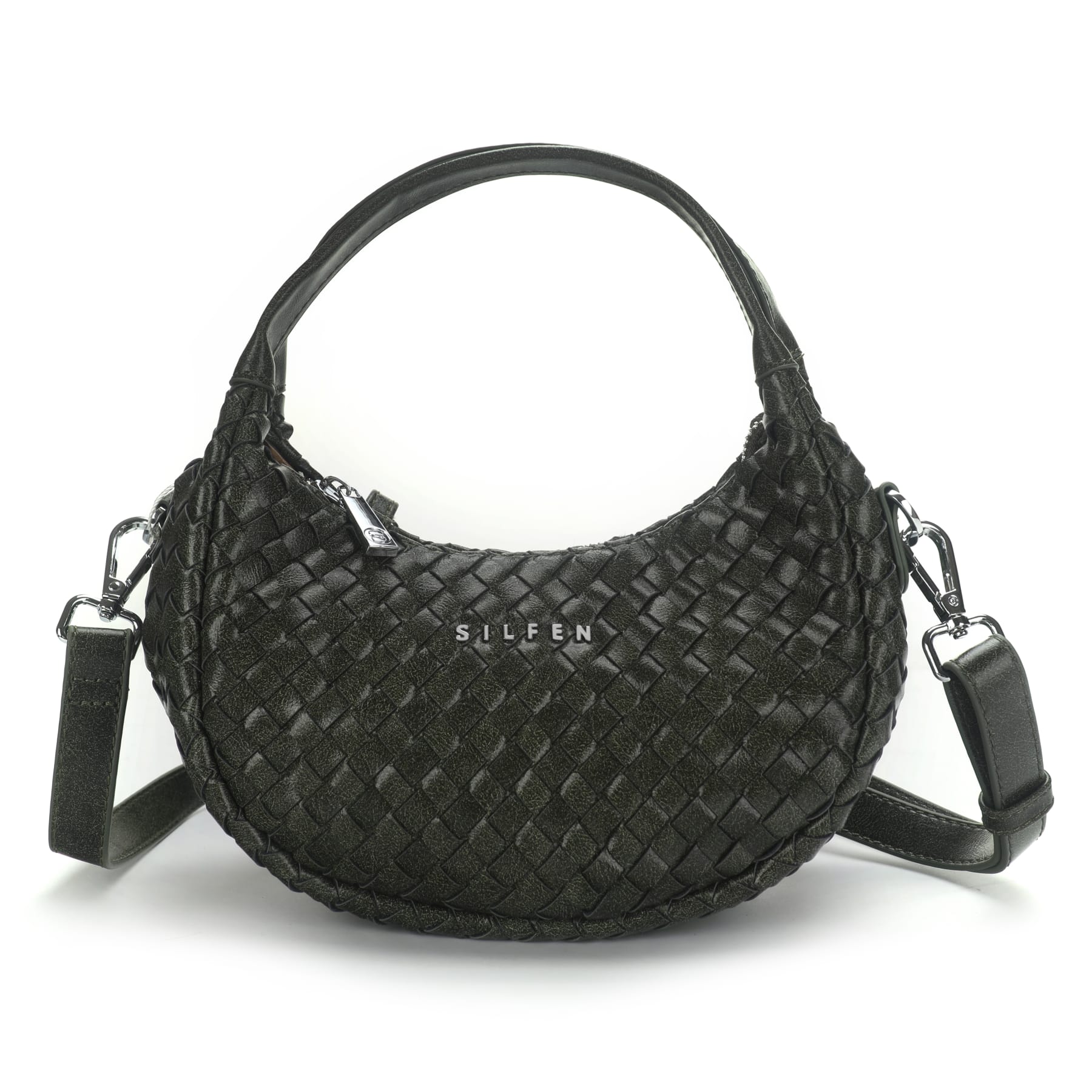 THE MINI MONA HANDBAG IN VEGAN LEATHER / PINE HUE  - VIA SILFEN | Only €72 | NOW AVAILABLE TO SHOP at IAMINHATELOVE