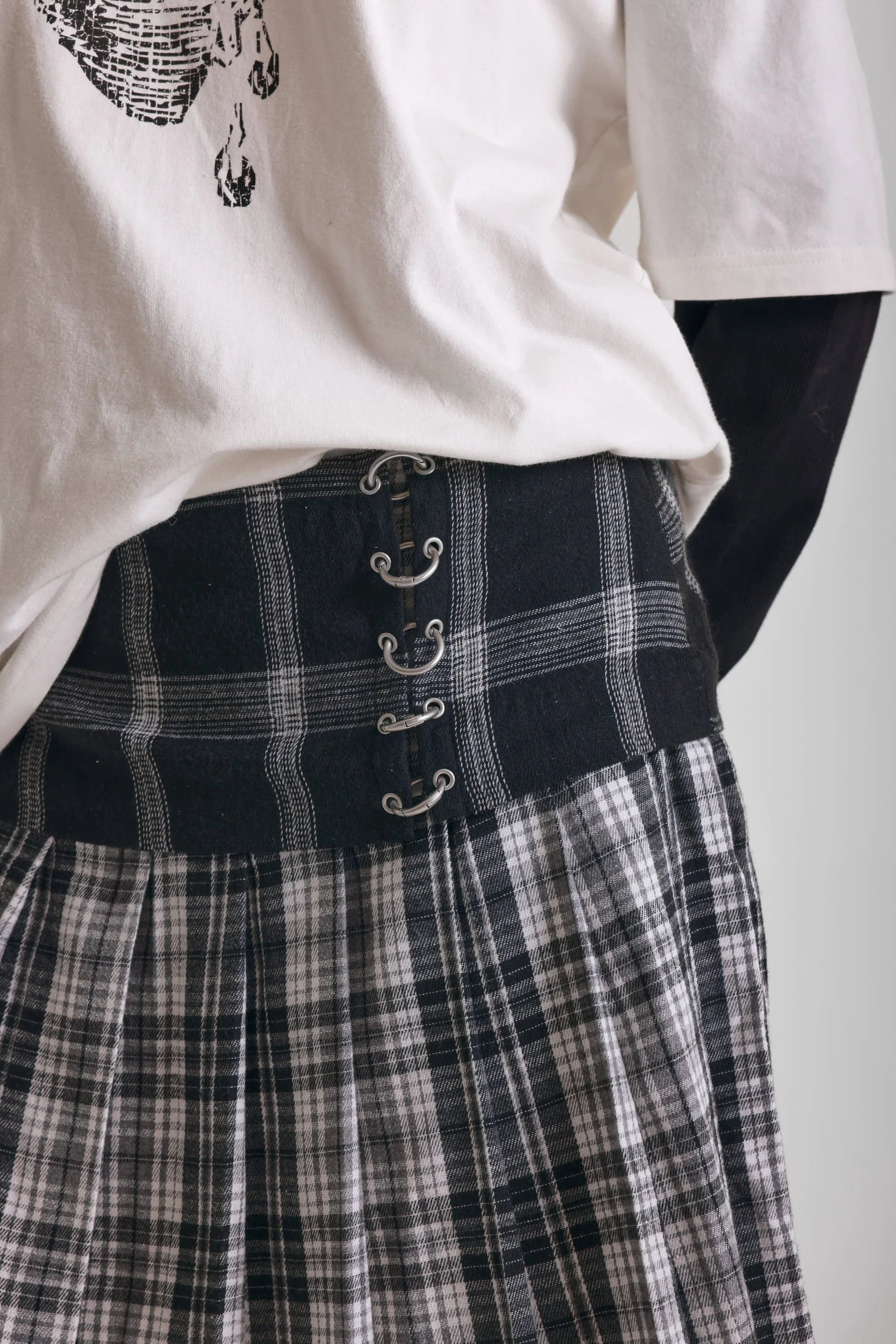 THE ACCESS GRUNGE CHECK PLEATED MIDI SKIRT  - VIA THE RAGGED PRIEST | Only €84 | NOW AVAILABLE TO SHOP at IAMINHATELOVE 