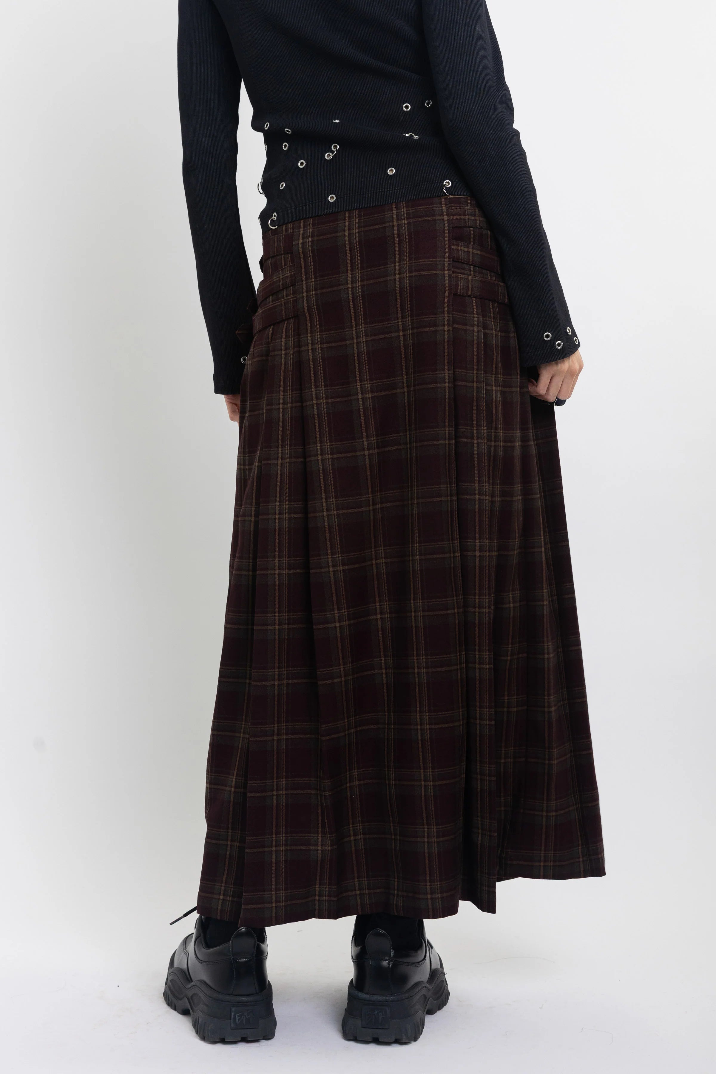 THE ARTIFACT GRUNGE CHECK MAXI SKIRT  - VIA THE RAGGED PRIEST | Only €88 | NOW AVAILABLE TO SHOP at IAMINHATELOVE 