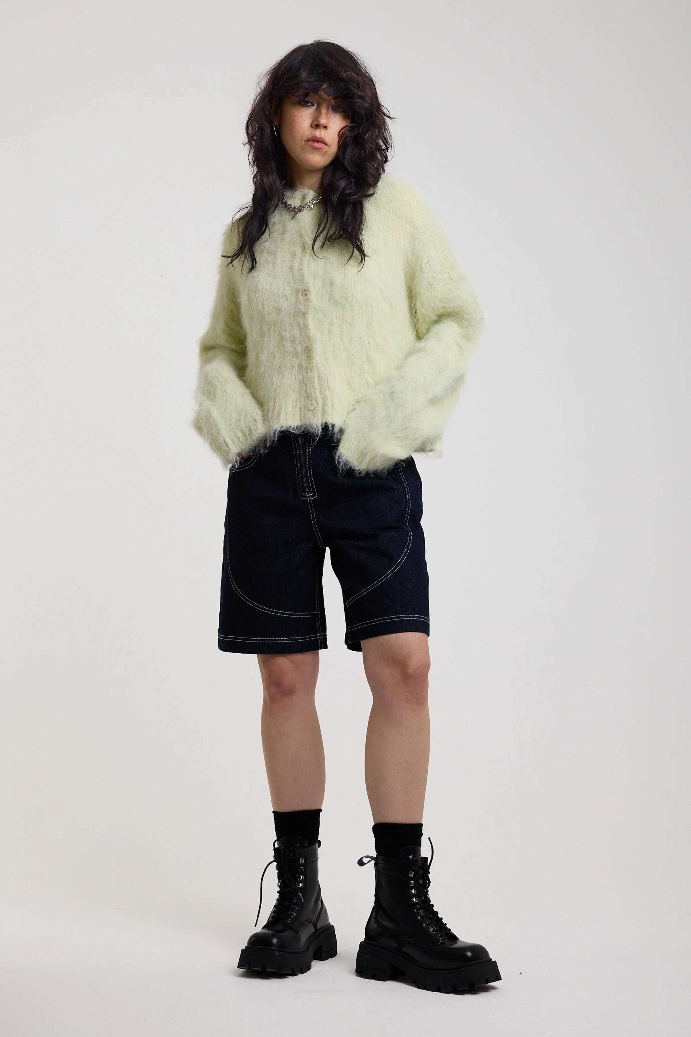 THE BABY FUZZY KNIT CARDIGAN  - VIA THE RAGGED PRIEST | Only €92 | NOW AVAILABLE TO SHOP at IAMINHATELOVE 