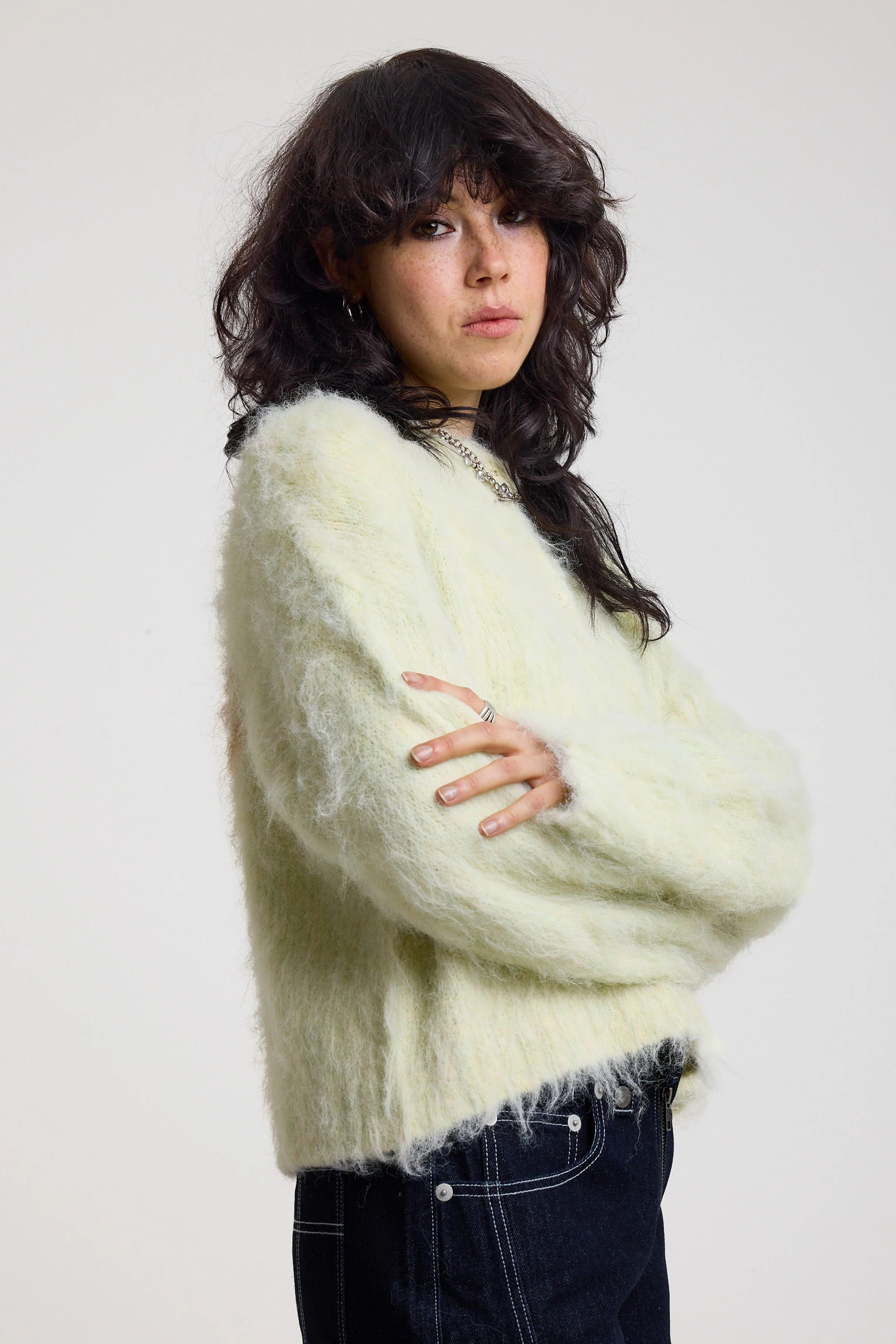 THE BABY FUZZY KNIT CARDIGAN  - VIA THE RAGGED PRIEST | Only €92 | NOW AVAILABLE TO SHOP at IAMINHATELOVE 