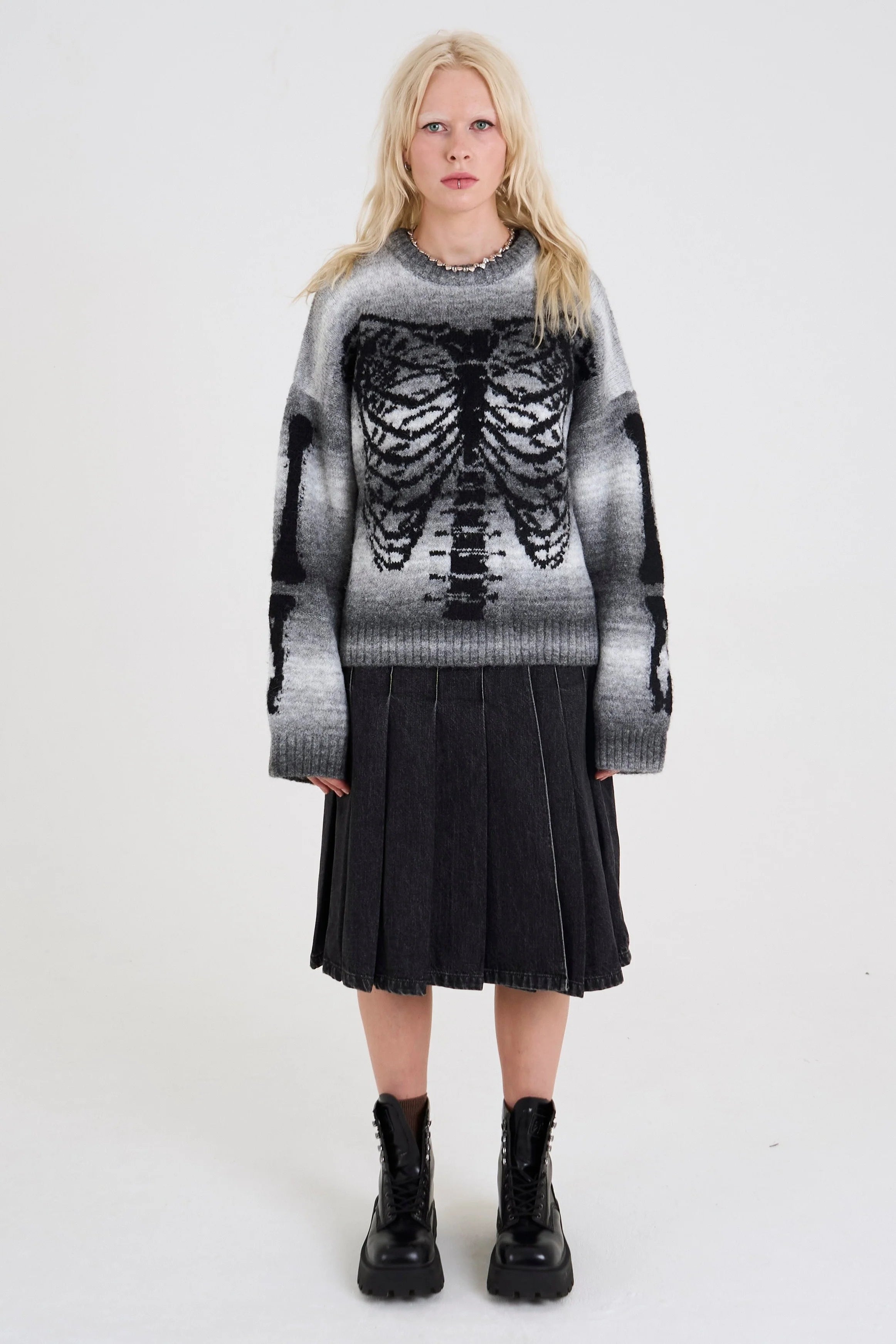 THE BARE SPACEDYE SKELETON KNIT  - VIA THE RAGGED PRIEST | Only €79 | NOW AVAILABLE TO SHOP at IAMINHATELOVE 