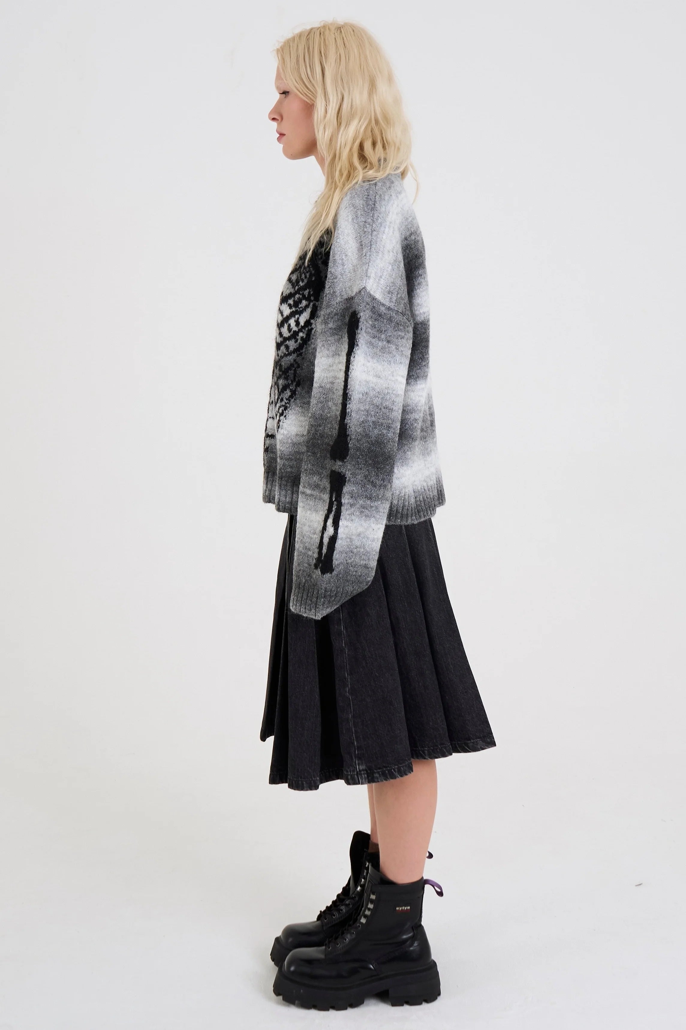 THE BARE SPACEDYE SKELETON KNIT  - VIA THE RAGGED PRIEST | Only €79 | NOW AVAILABLE TO SHOP at IAMINHATELOVE 