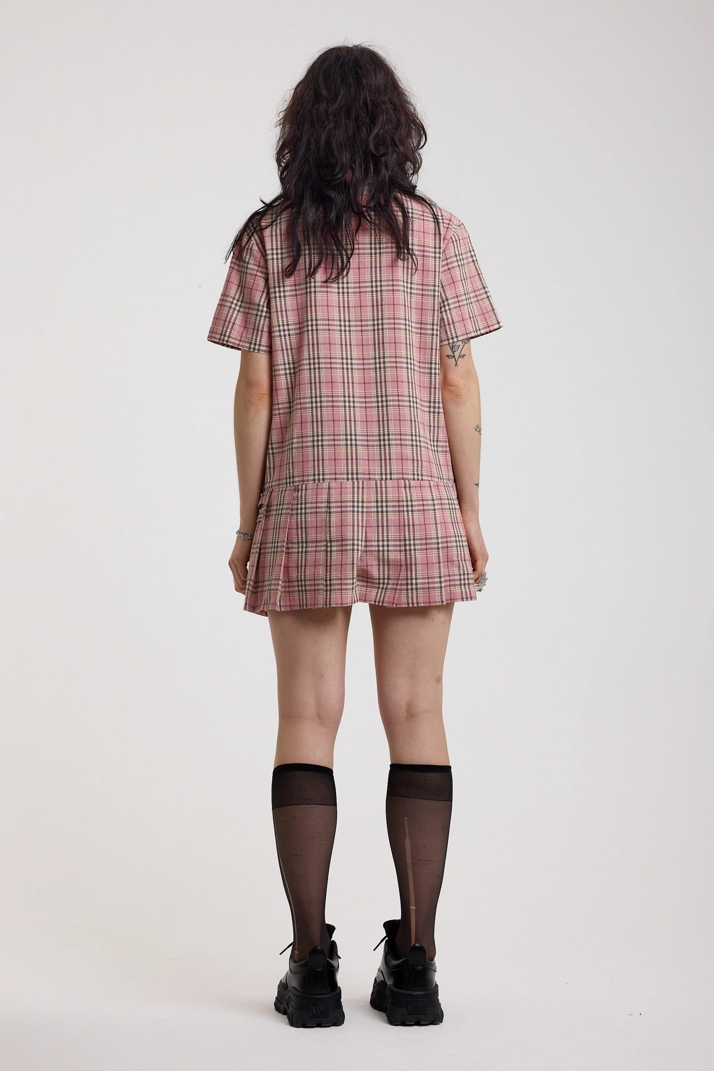 THE BLOSSOM TARTAN CHECK MINI DRESS  - VIA THE RAGGED PRIEST | Only €86 | NOW AVAILABLE TO SHOP at IAMINHATELOVE 