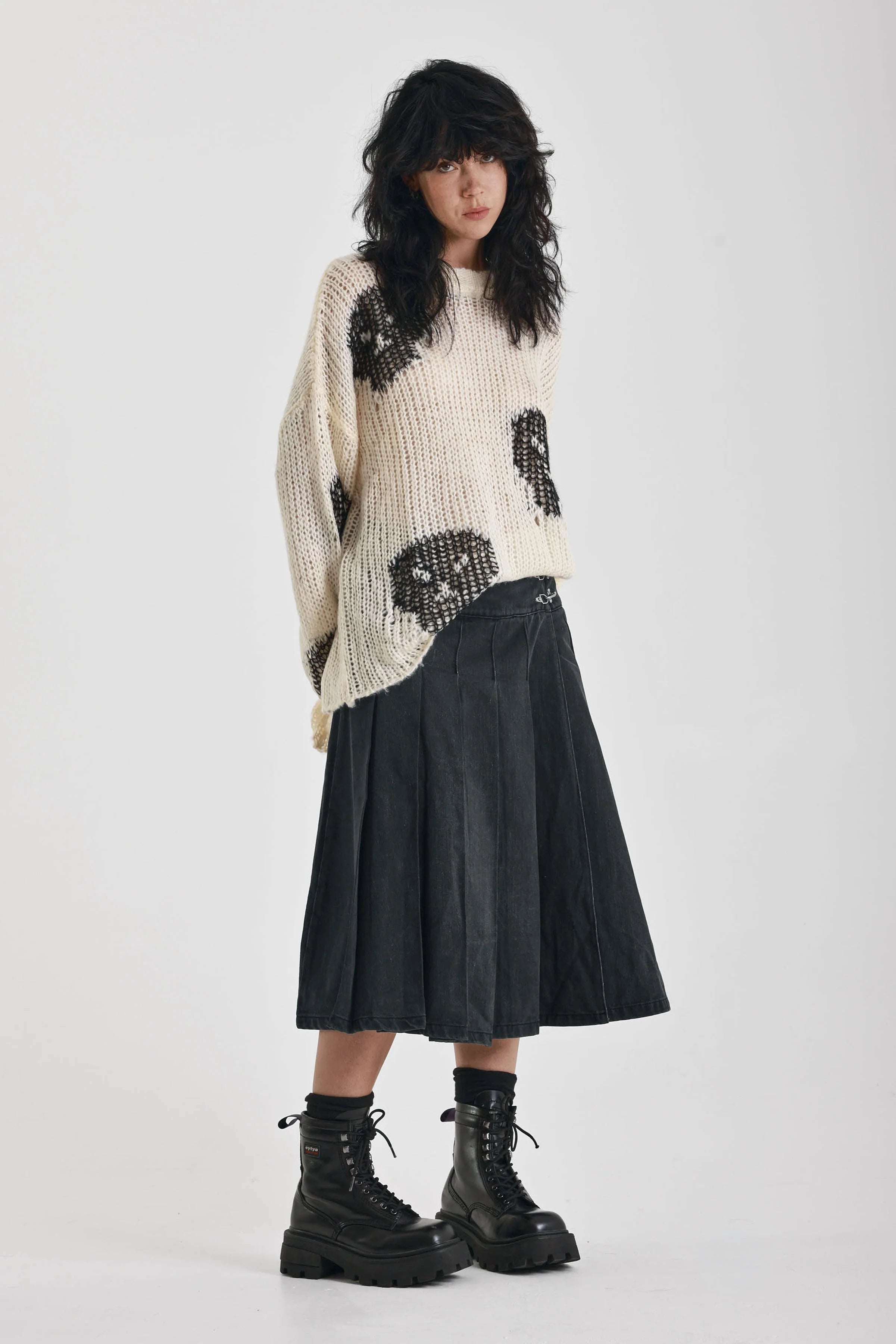 THE BONEHEAD SKULL OVERSIZED KNIT JUMPER  - VIA THE RAGGED PRIEST | Only €84 | NOW AVAILABLE TO SHOP at IAMINHATELOVE 