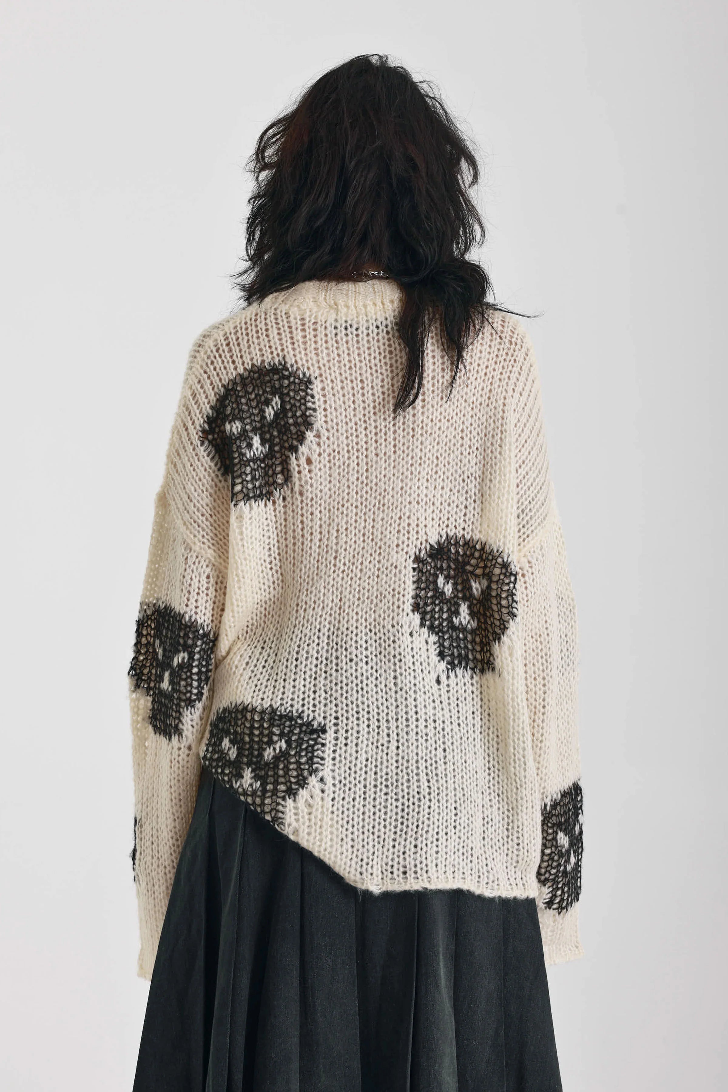 THE BONEHEAD SKULL OVERSIZED KNIT JUMPER  - VIA THE RAGGED PRIEST | Only €84 | NOW AVAILABLE TO SHOP at IAMINHATELOVE 