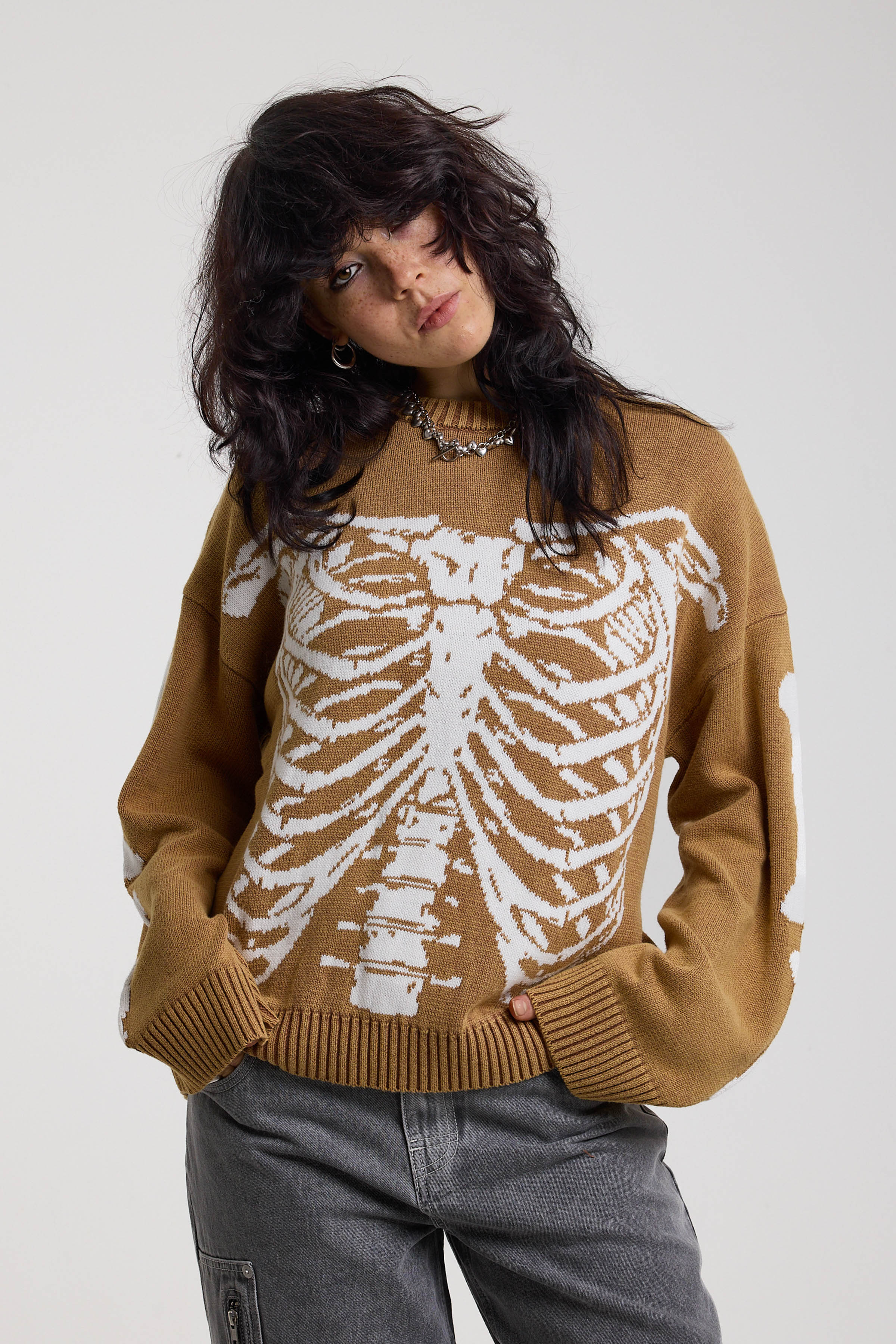 THE BONES SKELETON KNIT JUMPER  - VIA THE RAGGED PRIEST | Only €98 | NOW AVAILABLE TO SHOP at IAMINHATELOVE 