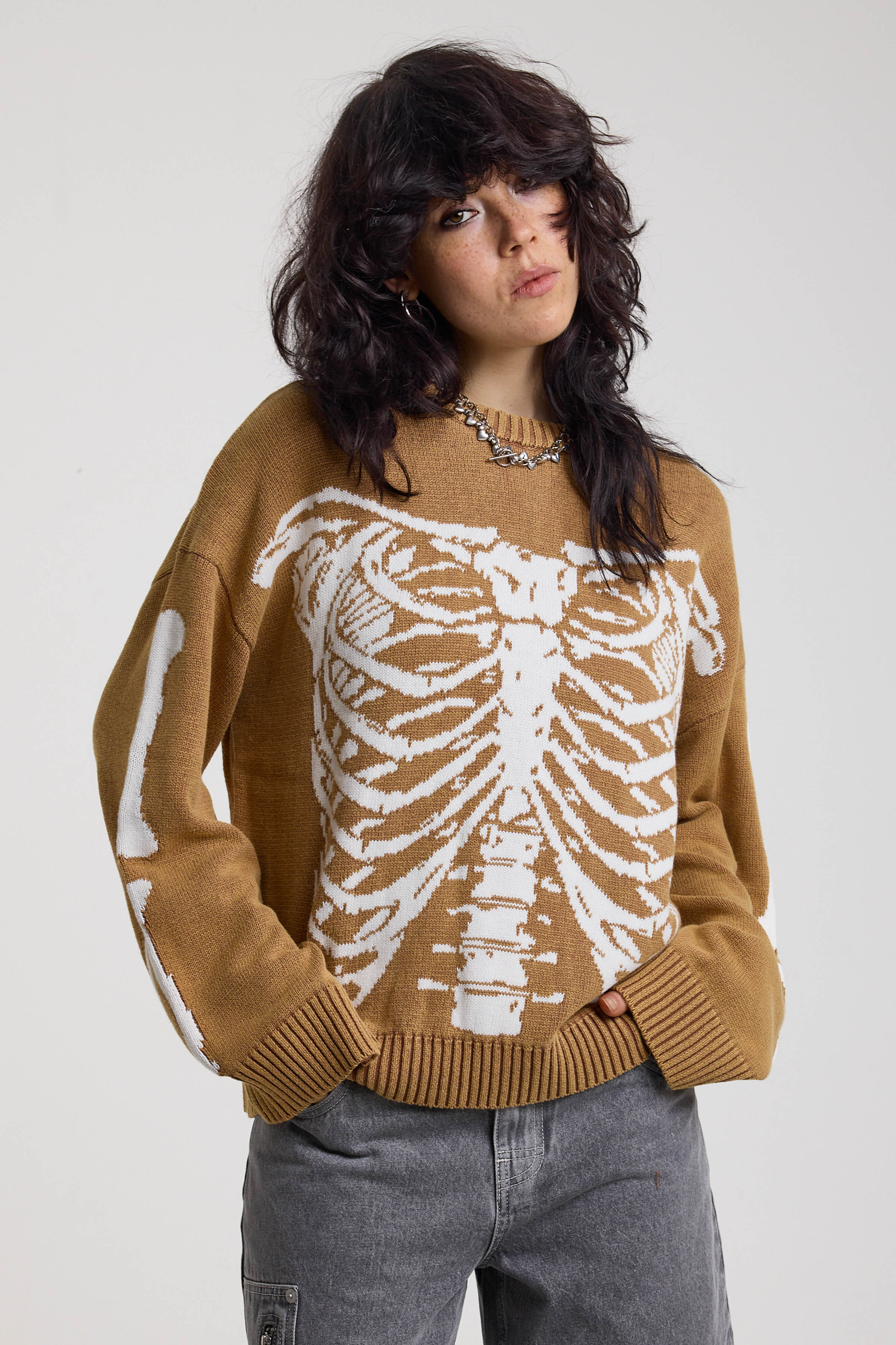 THE BONES SKELETON KNIT JUMPER  - VIA THE RAGGED PRIEST | Only €98 | NOW AVAILABLE TO SHOP at IAMINHATELOVE 