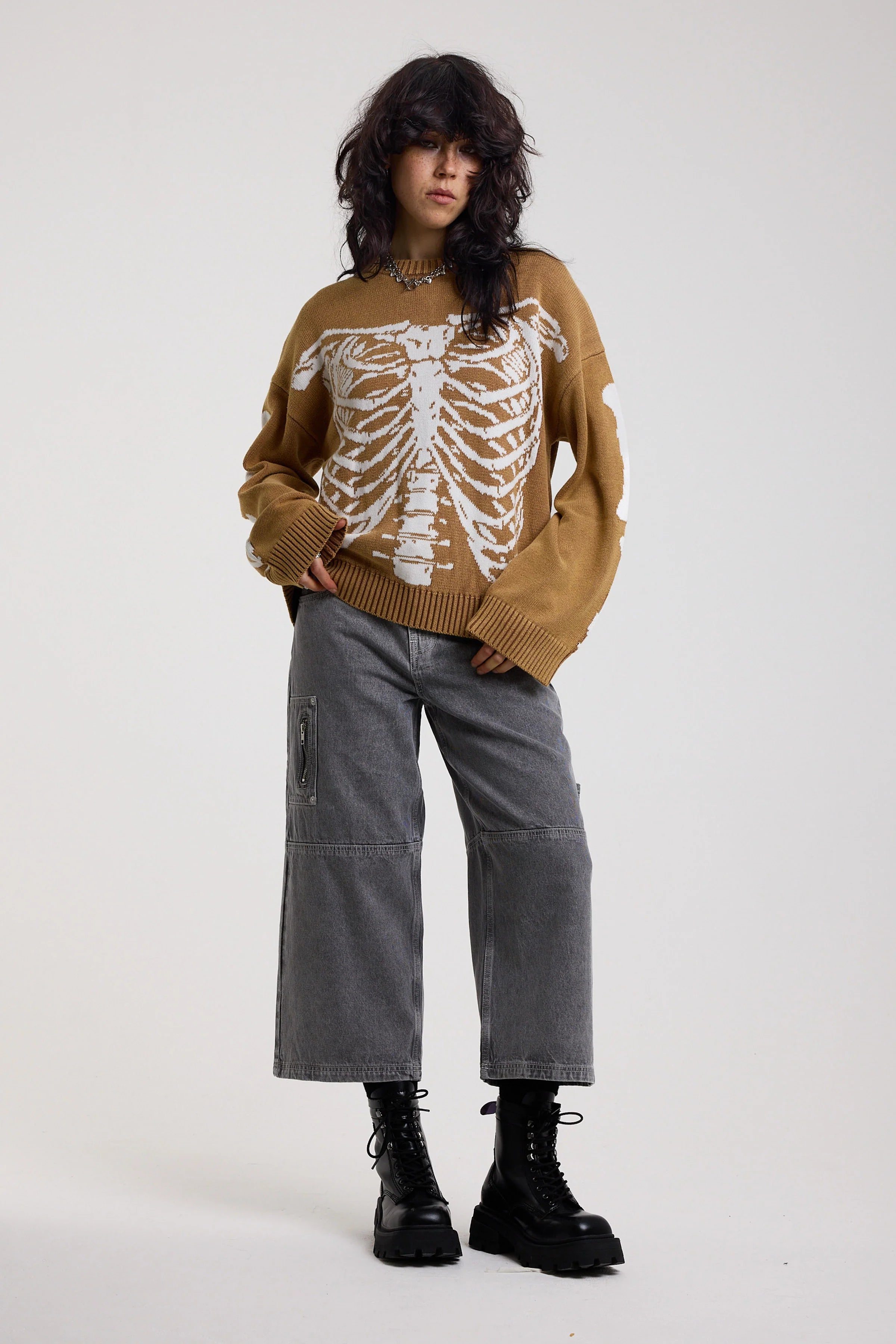 THE BONES SKELETON KNIT JUMPER  - VIA THE RAGGED PRIEST | Only €98 | NOW AVAILABLE TO SHOP at IAMINHATELOVE 