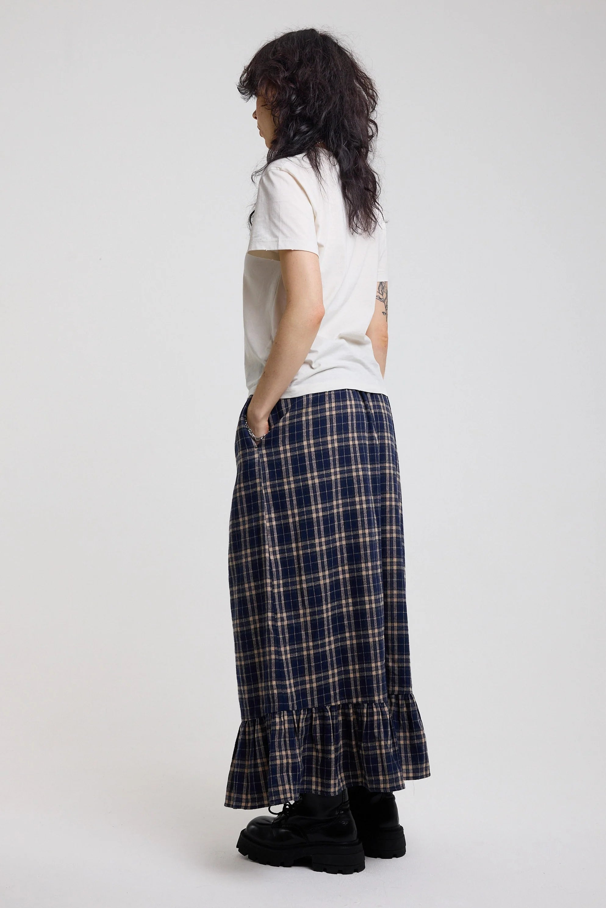 THE BOXER TARTAN CHECK MAXI SKIRT  - VIA THE RAGGED PRIEST | Only €74 | NOW AVAILABLE TO SHOP at IAMINHATELOVE 