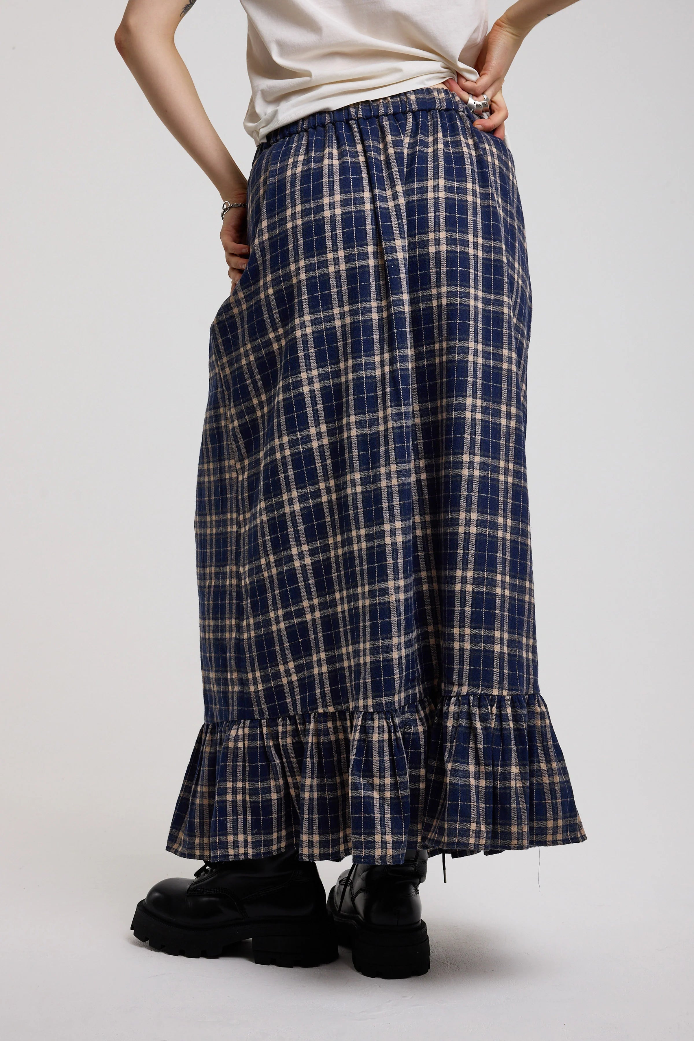THE BOXER TARTAN CHECK MAXI SKIRT  - VIA THE RAGGED PRIEST | Only €74 | NOW AVAILABLE TO SHOP at IAMINHATELOVE 