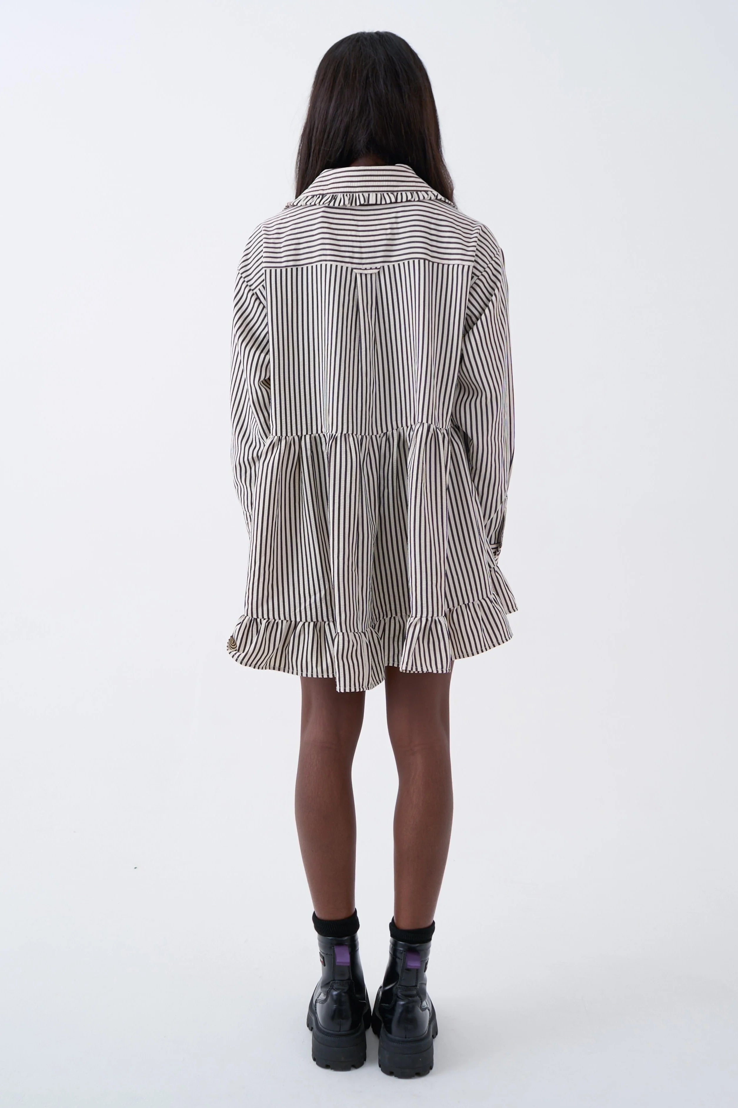 THE CHARM STRIPE OVERSIZED COLLAR MINI DRESS  - VIA THE RAGGED PRIEST | Only €86 | NOW AVAILABLE TO SHOP at IAMINHATELOVE 
