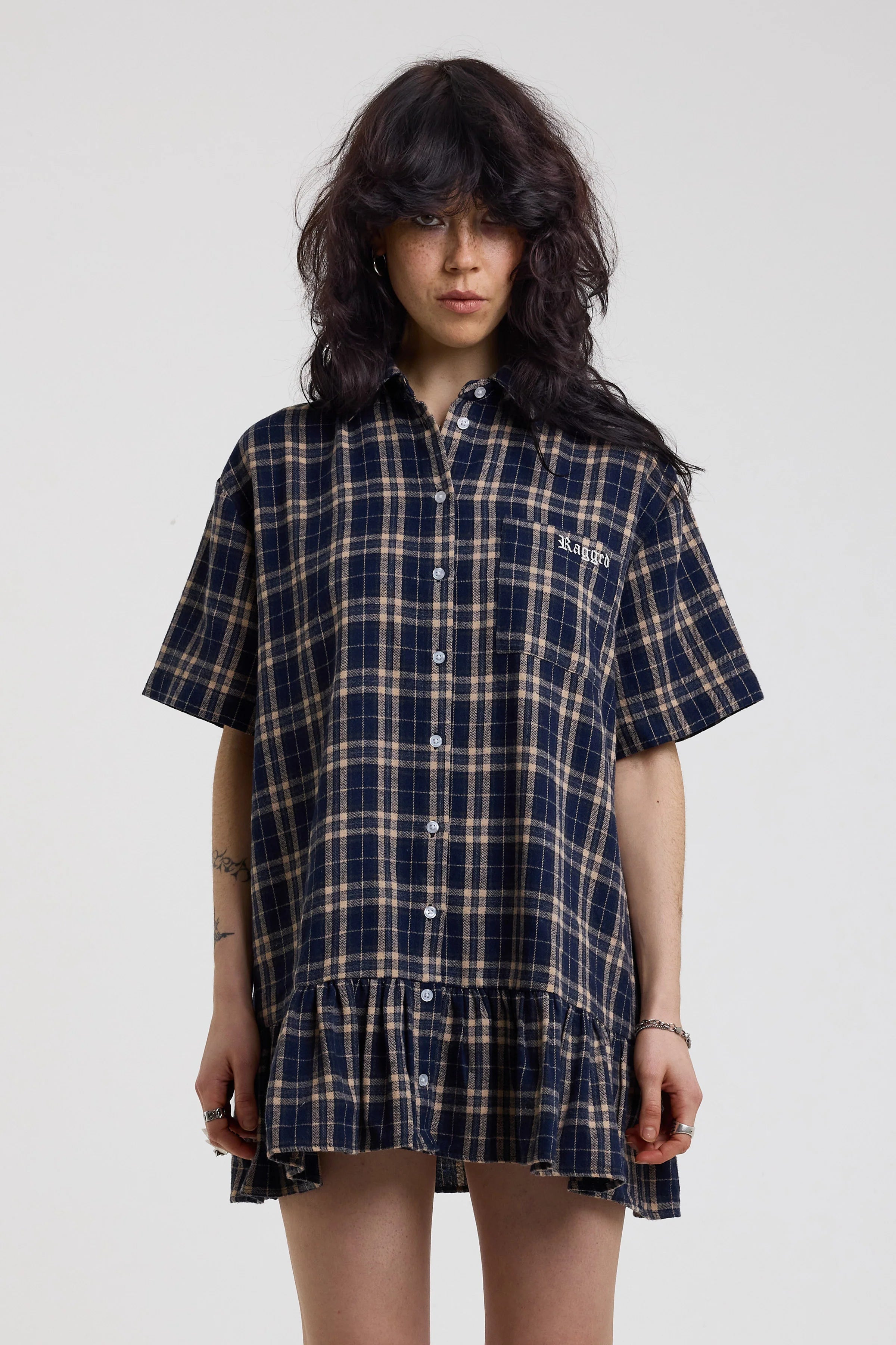 THE DRILL TARTAN CHECK DROP WAIST MINI DRESS  - VIA THE RAGGED PRIEST | Only €74 | NOW AVAILABLE TO SHOP at IAMINHATELOVE 