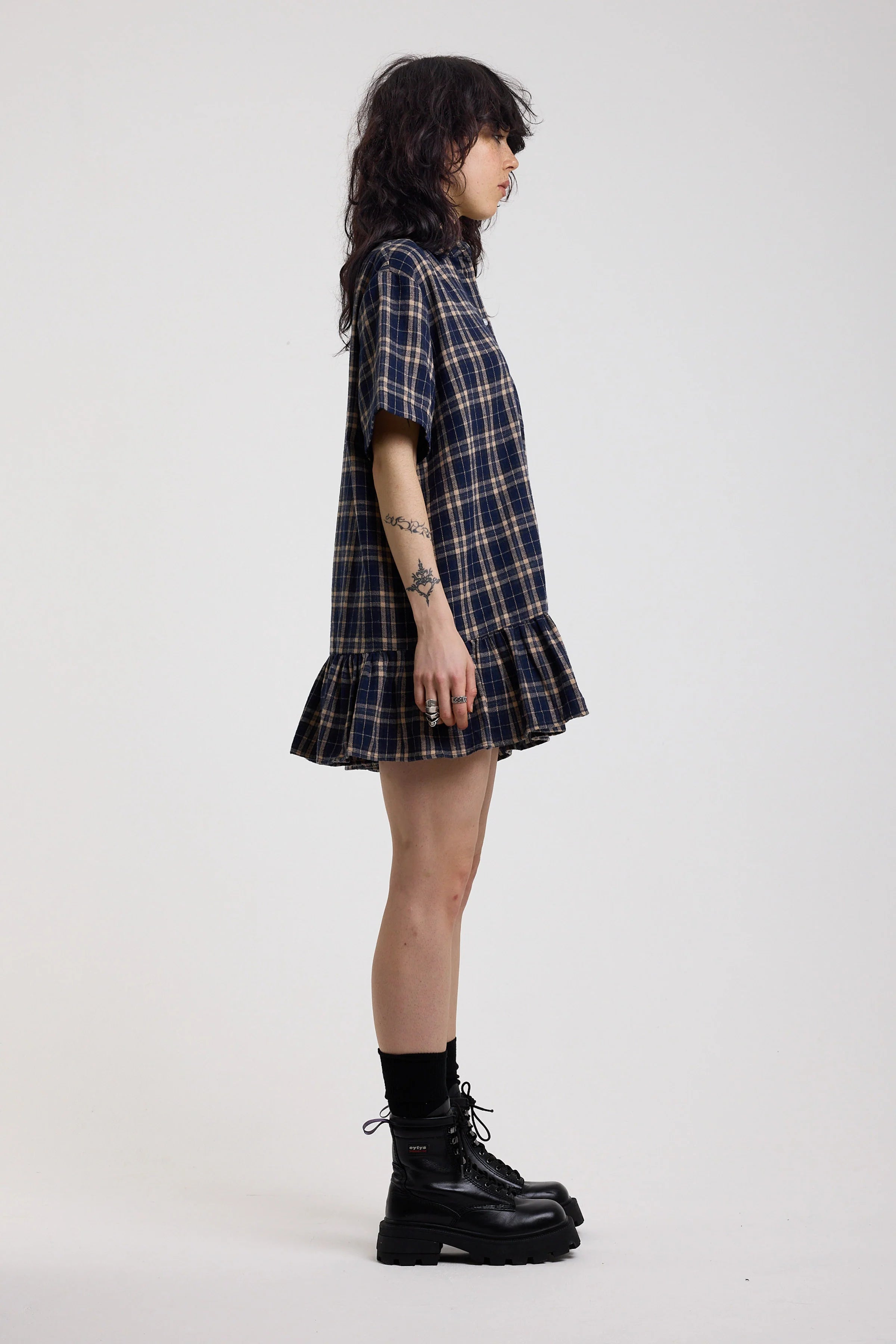 THE DRILL TARTAN CHECK DROP WAIST MINI DRESS  - VIA THE RAGGED PRIEST | Only €74 | NOW AVAILABLE TO SHOP at IAMINHATELOVE 