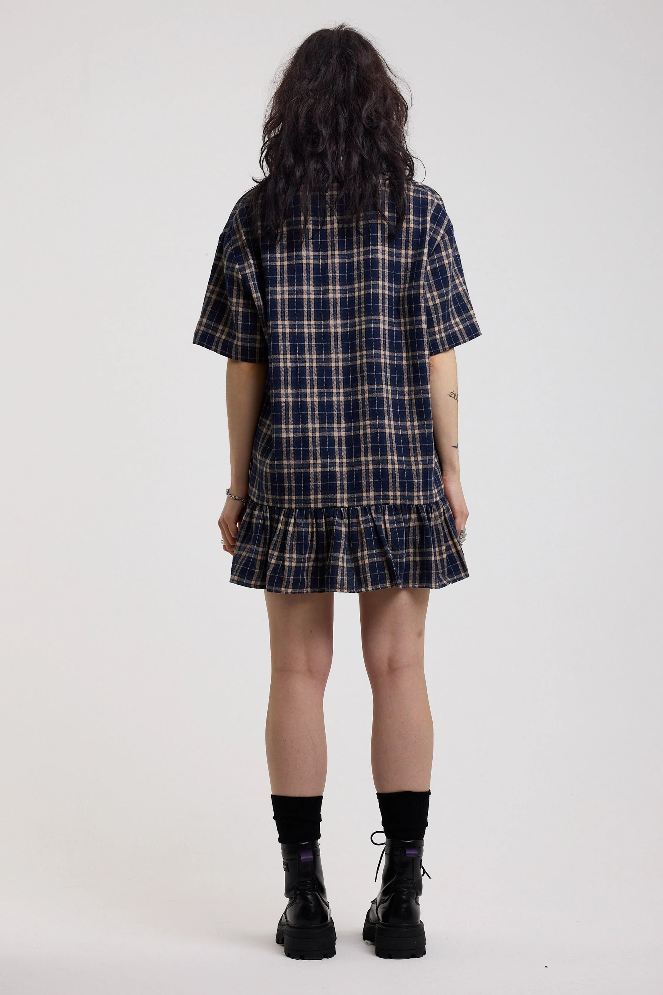 THE DRILL TARTAN CHECK DROP WAIST MINI DRESS  - VIA THE RAGGED PRIEST | Only €74 | NOW AVAILABLE TO SHOP at IAMINHATELOVE 