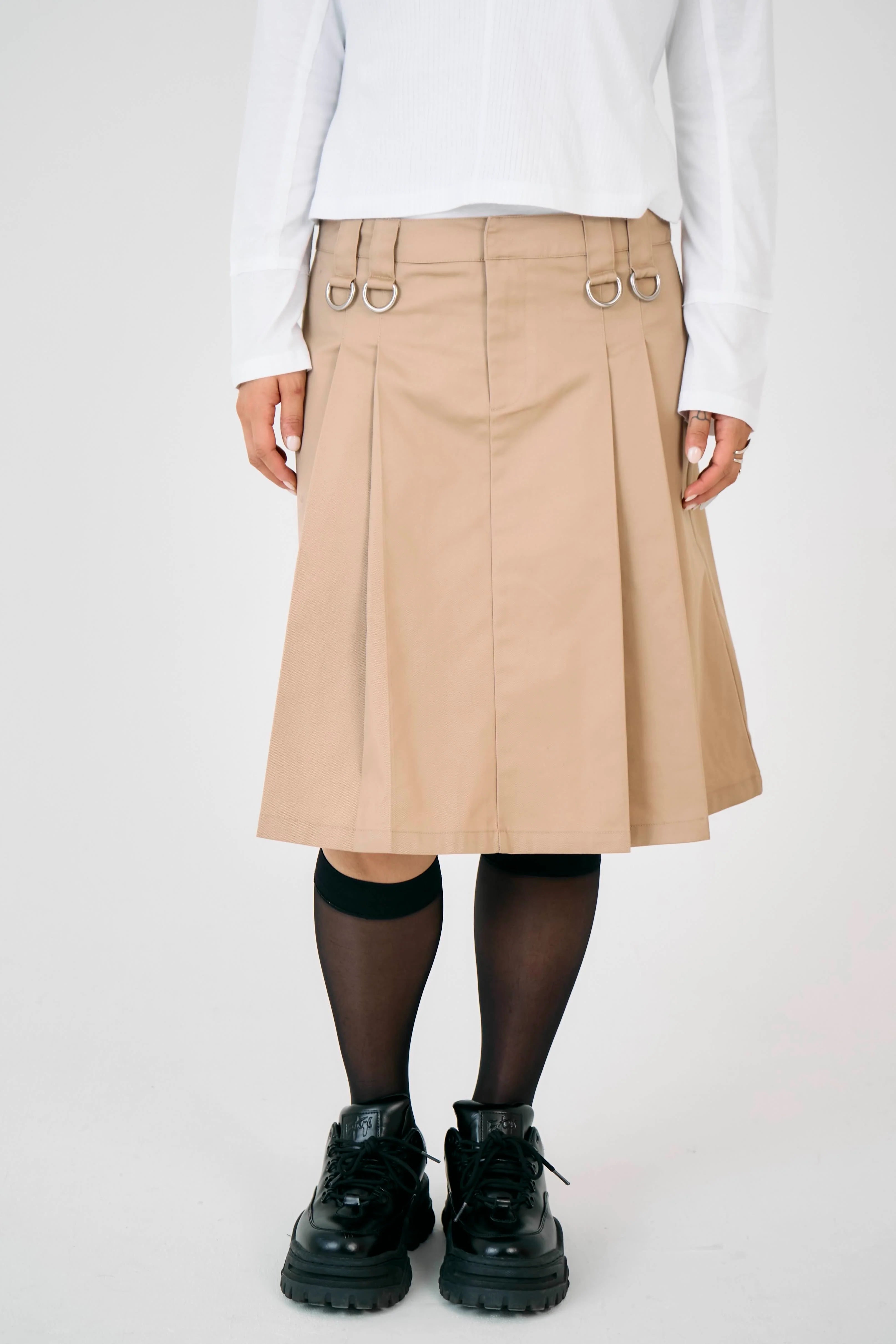 THE CLERK PLEATED MIDI SKIRT  - VIA THE RAGGED PRIEST | Only €75 | NOW AVAILABLE TO SHOP at IAMINHATELOVE 