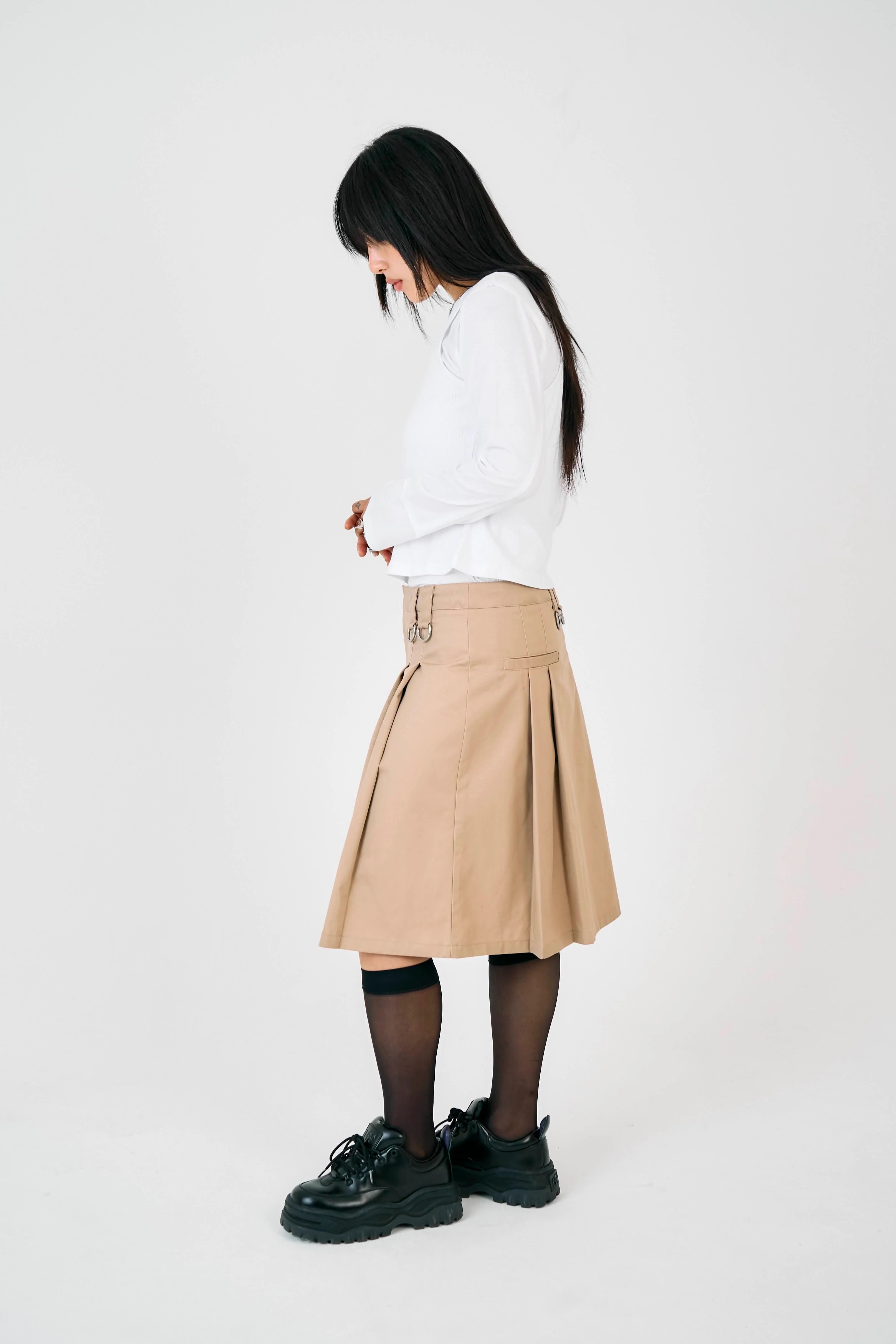 THE CLERK PLEATED MIDI SKIRT  - VIA THE RAGGED PRIEST | Only €75 | NOW AVAILABLE TO SHOP at IAMINHATELOVE 