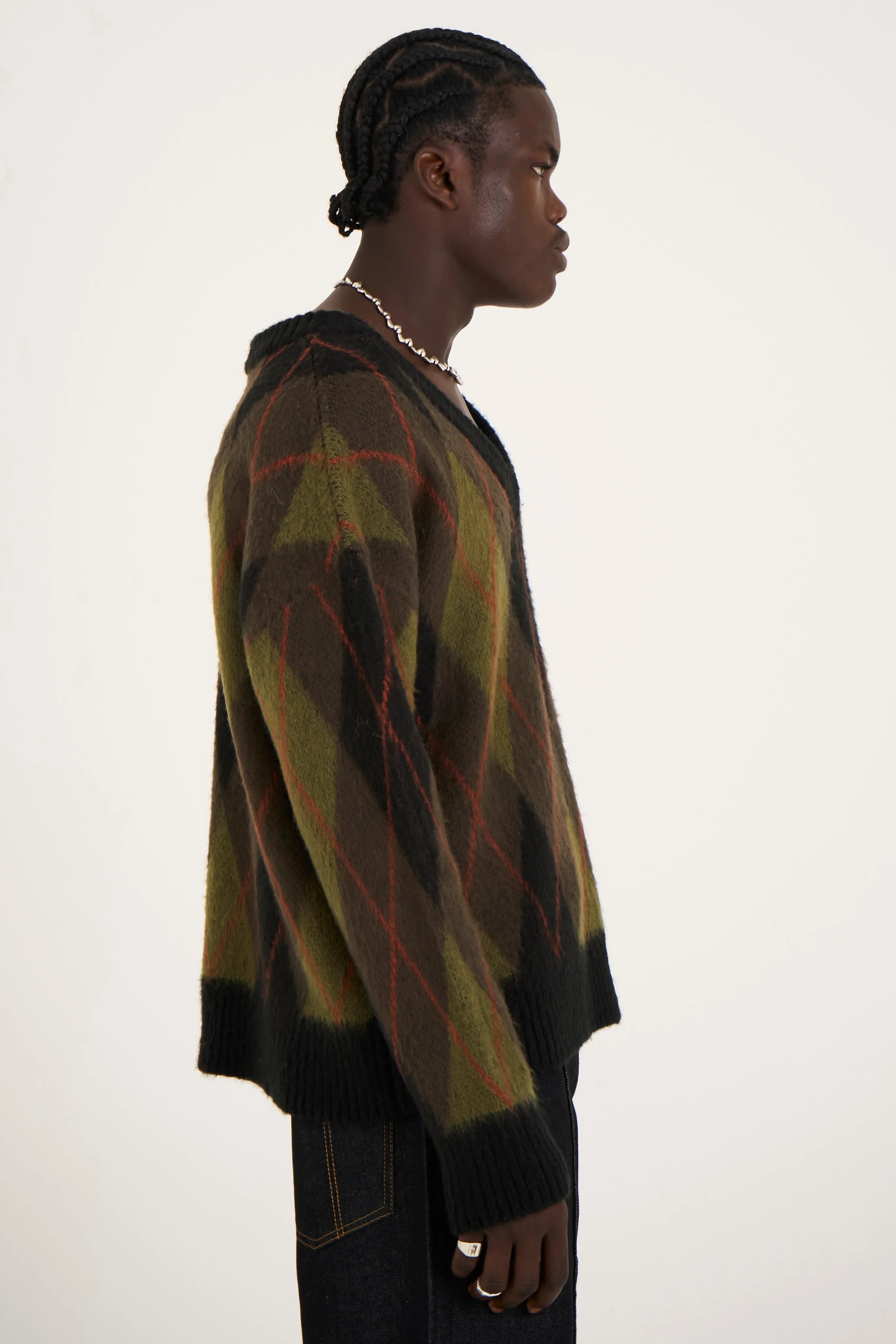 THE DIAMOND V NECK ARGYLE UNISEX KNIT  - VIA THE RAGGED PRIEST | Only €99 | NOW AVAILABLE TO SHOP at IAMINHATELOVE 