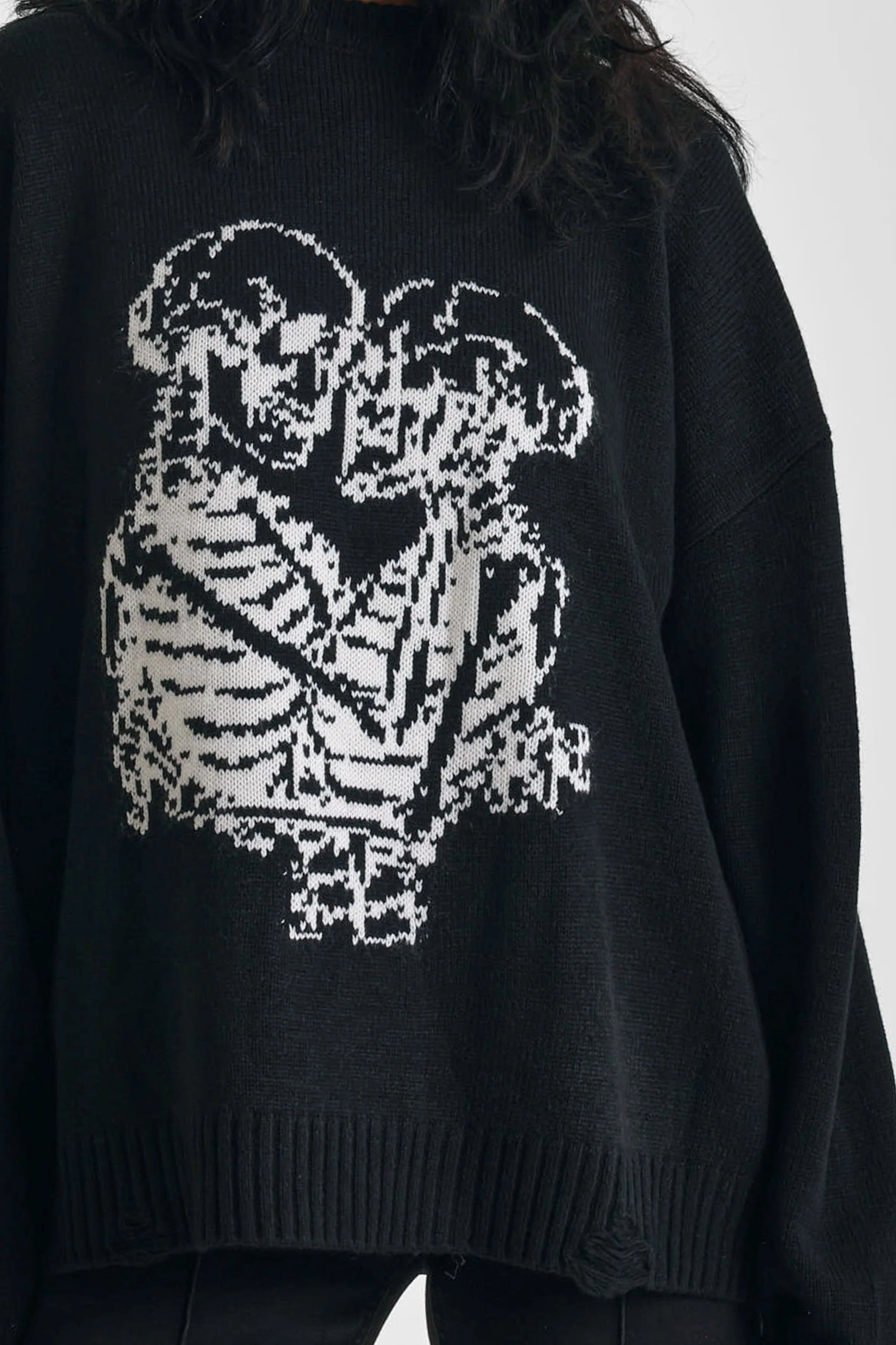 THE EVERLASTING BLACK SKELETON KNIT JUMPER  - VIA THE RAGGED PRIEST | Only €79 | NOW AVAILABLE TO SHOP at IAMINHATELOVE 