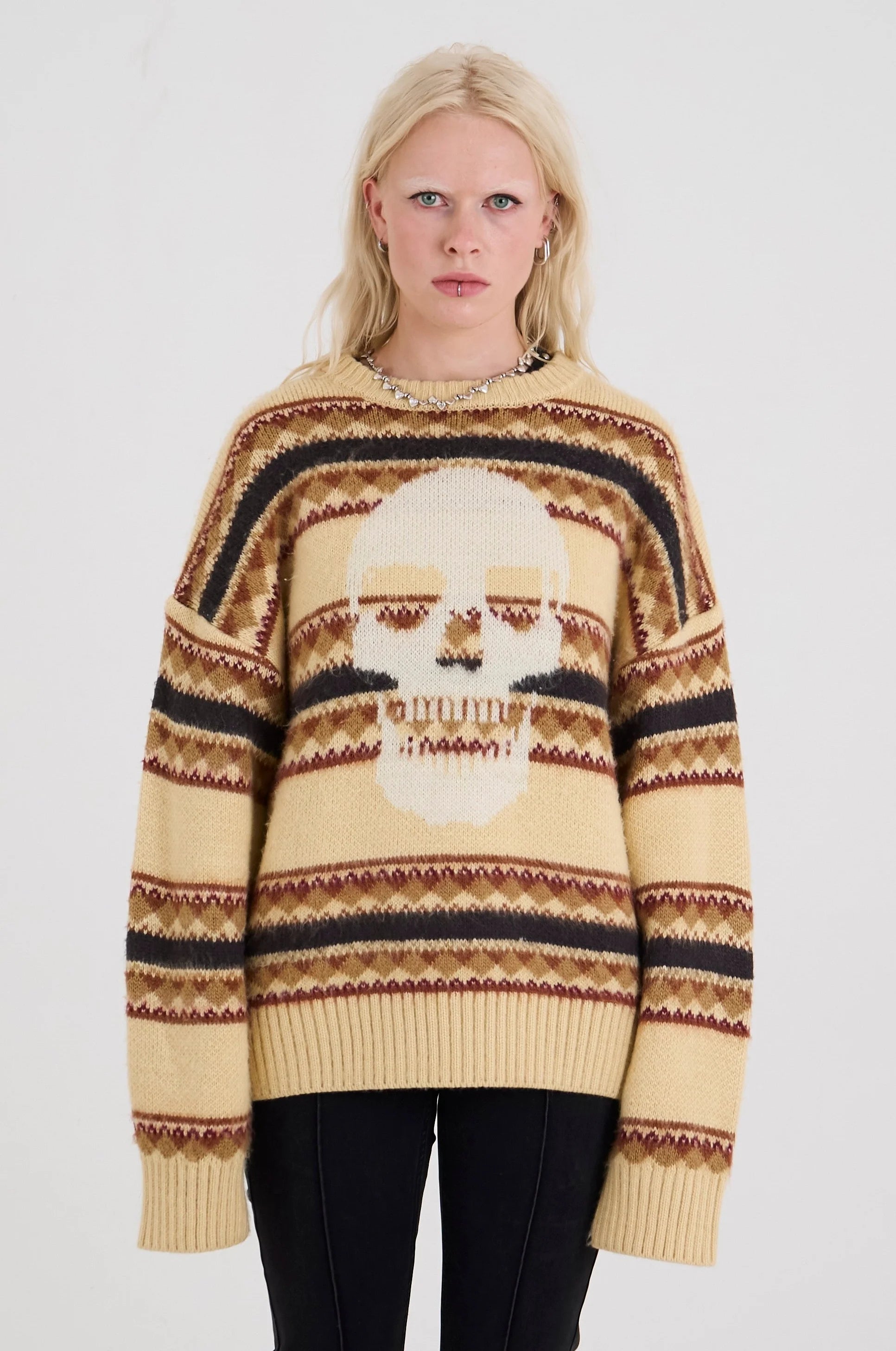 THE FAIR SKULL UNISEX KNIT  - VIA THE RAGGED PRIEST | Only €104 | NOW AVAILABLE TO SHOP at IAMINHATELOVE 