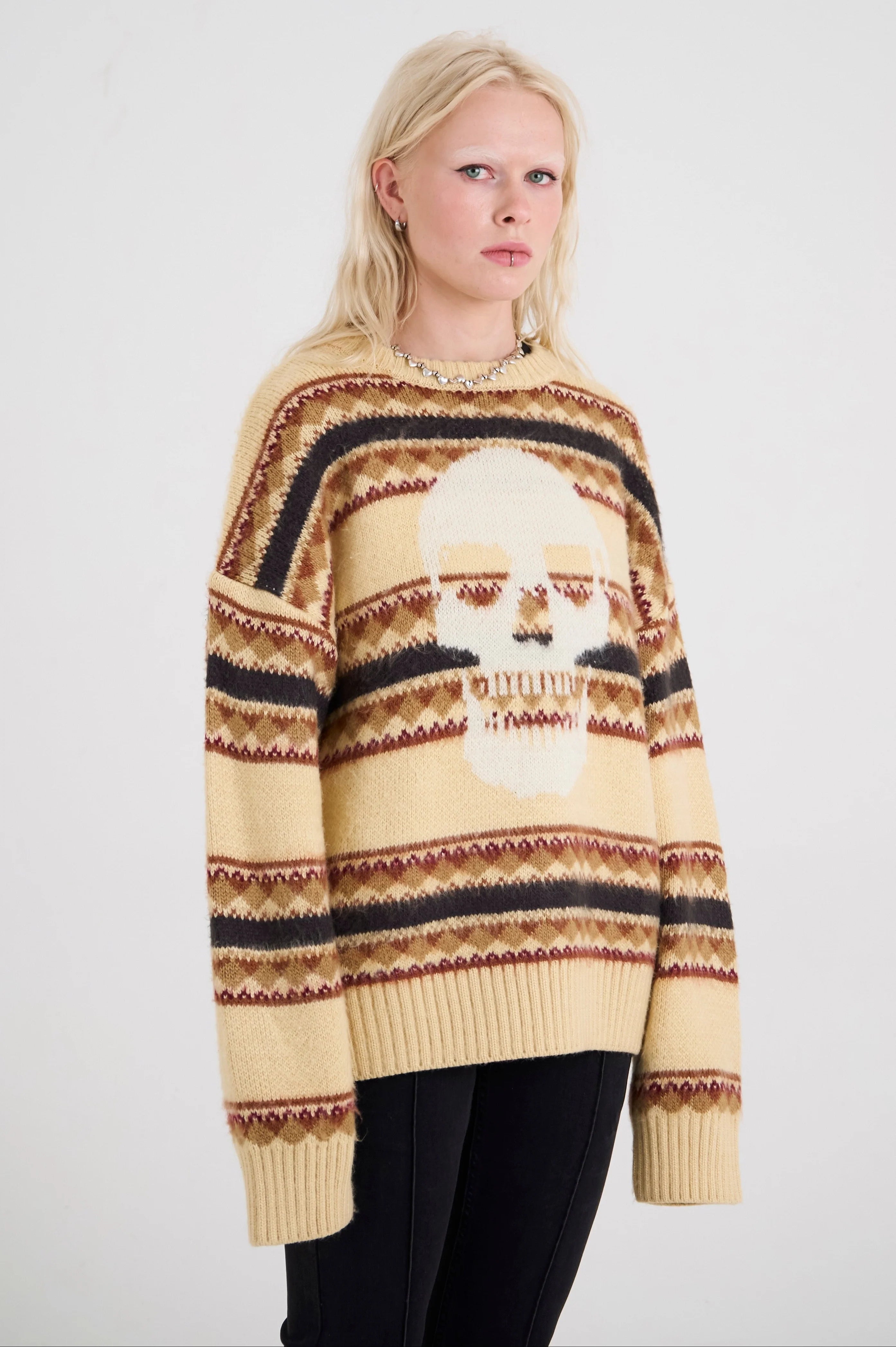 THE FAIR SKULL UNISEX KNIT  - VIA THE RAGGED PRIEST | Only €104 | NOW AVAILABLE TO SHOP at IAMINHATELOVE 