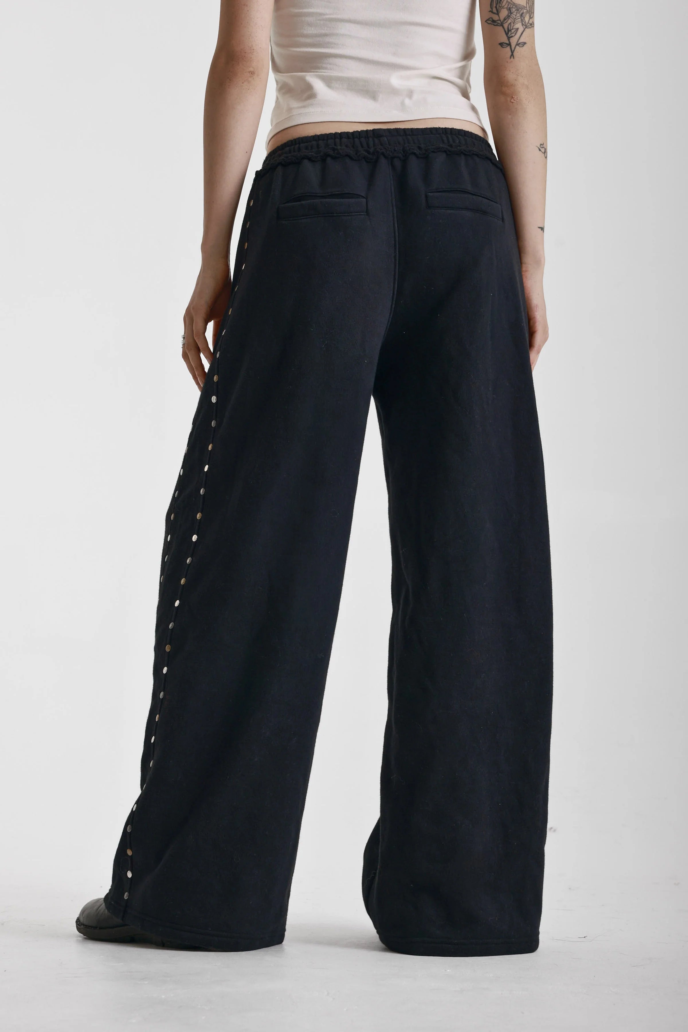 THE HABITS WIDE LEG STUDDED SWEATPANTS  - VIA THE RAGGED PRIEST | Only €121 | NOW AVAILABLE TO SHOP at IAMINHATELOVE 