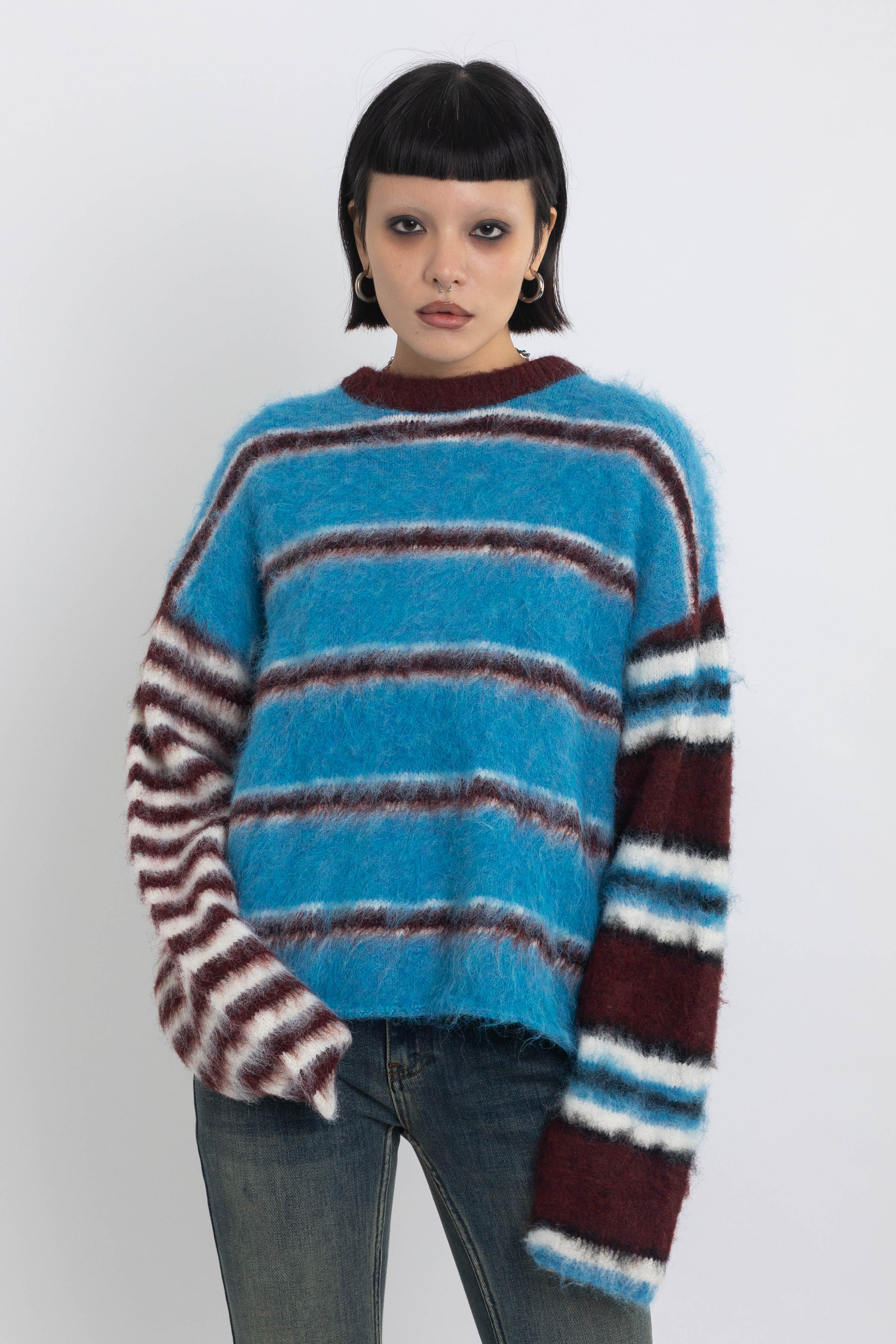 THE HUMBUG BLUE STRIPE KNIT JUMPER  - VIA THE RAGGED PRIEST | Only €86 | NOW AVAILABLE TO SHOP at IAMINHATELOVE 