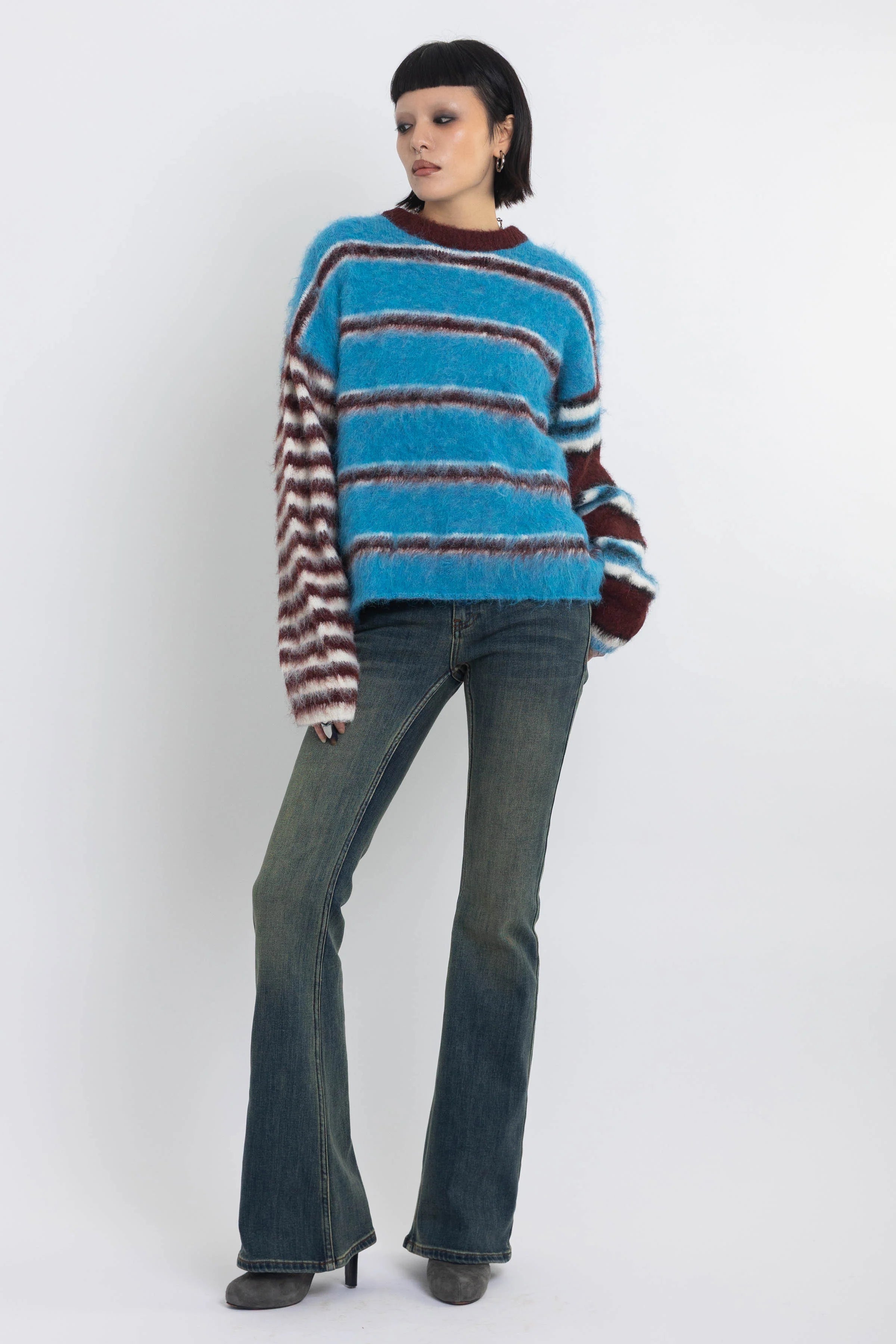 THE HUMBUG BLUE STRIPE KNIT JUMPER  - VIA THE RAGGED PRIEST | Only €86 | NOW AVAILABLE TO SHOP at IAMINHATELOVE 