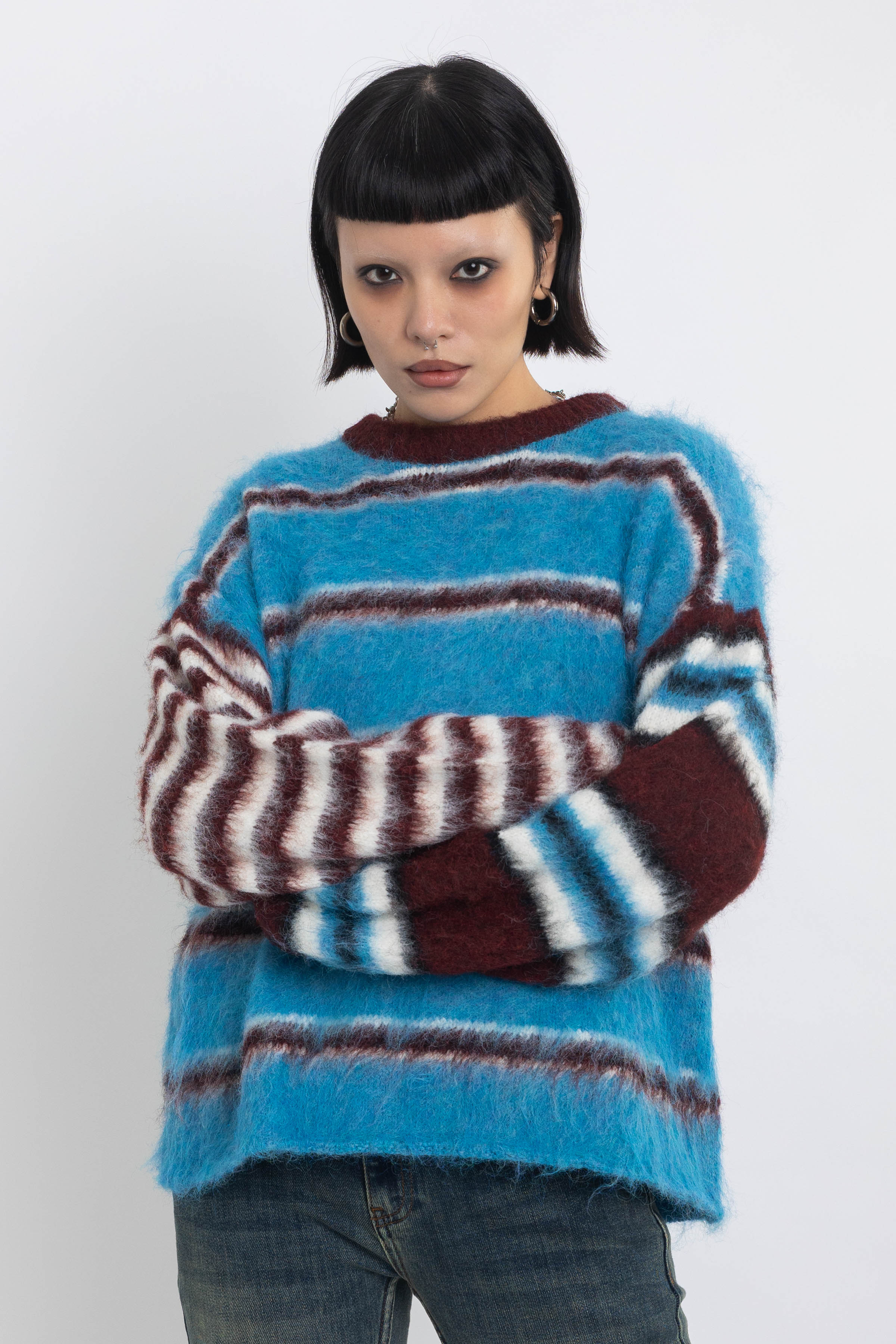 THE HUMBUG BLUE STRIPE KNIT JUMPER  - VIA THE RAGGED PRIEST | Only €86 | NOW AVAILABLE TO SHOP at IAMINHATELOVE 