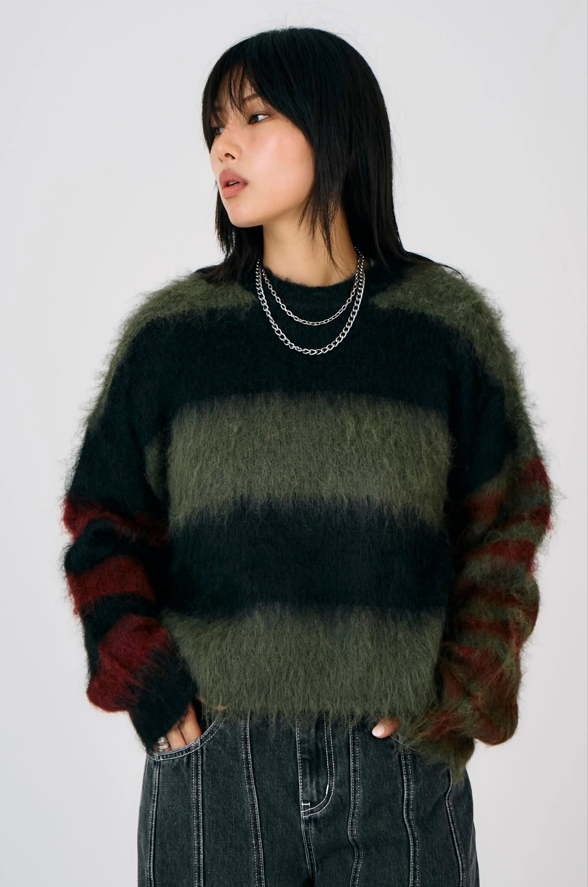 THE HUMBAG GRUNGE STRIPE KNIT  - VIA THE RAGGED PRIEST | Only €96 | NOW AVAILABLE TO SHOP at IAMINHATELOVE 