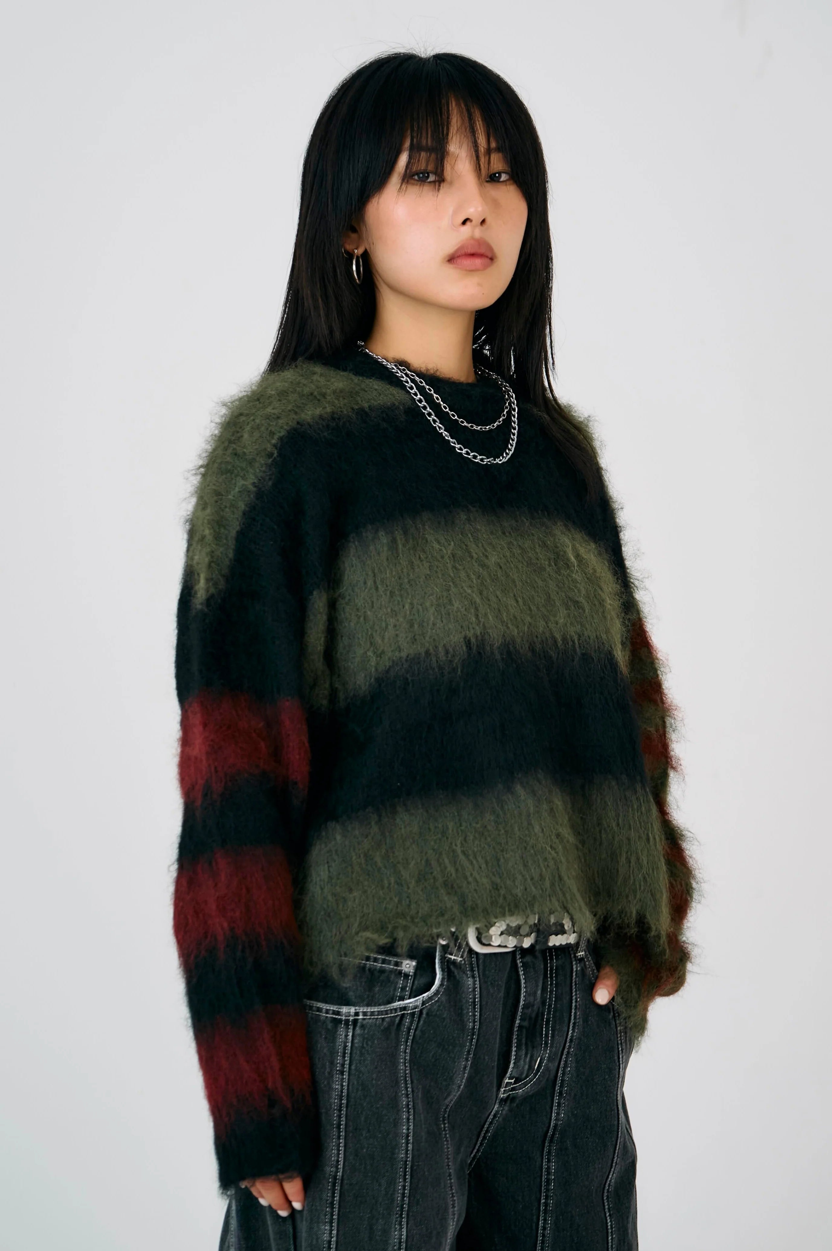 THE HUMBAG GRUNGE STRIPE KNIT  - VIA THE RAGGED PRIEST | Only €96 | NOW AVAILABLE TO SHOP at IAMINHATELOVE 