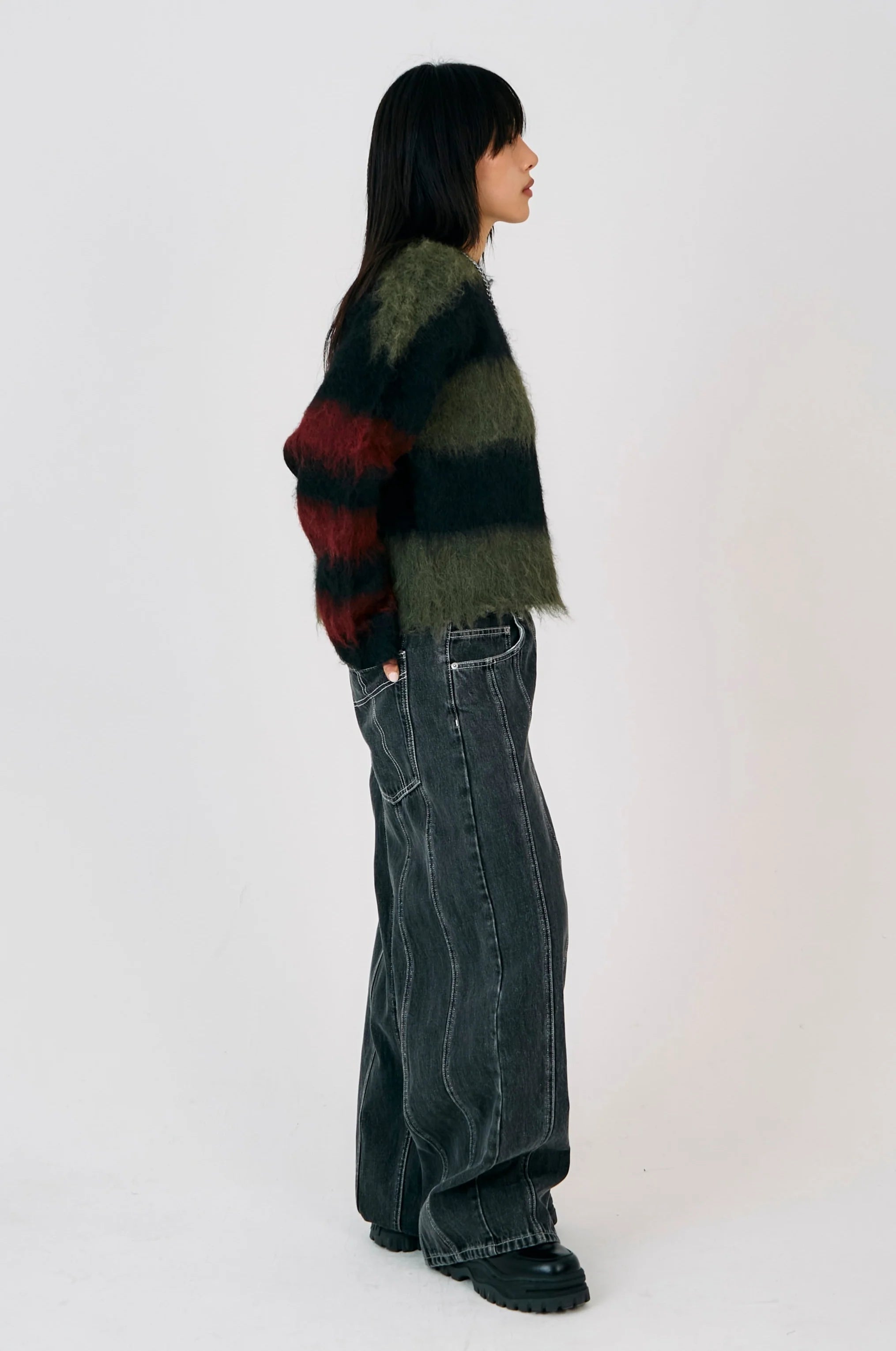 THE HUMBAG GRUNGE STRIPE KNIT  - VIA THE RAGGED PRIEST | Only €96 | NOW AVAILABLE TO SHOP at IAMINHATELOVE 