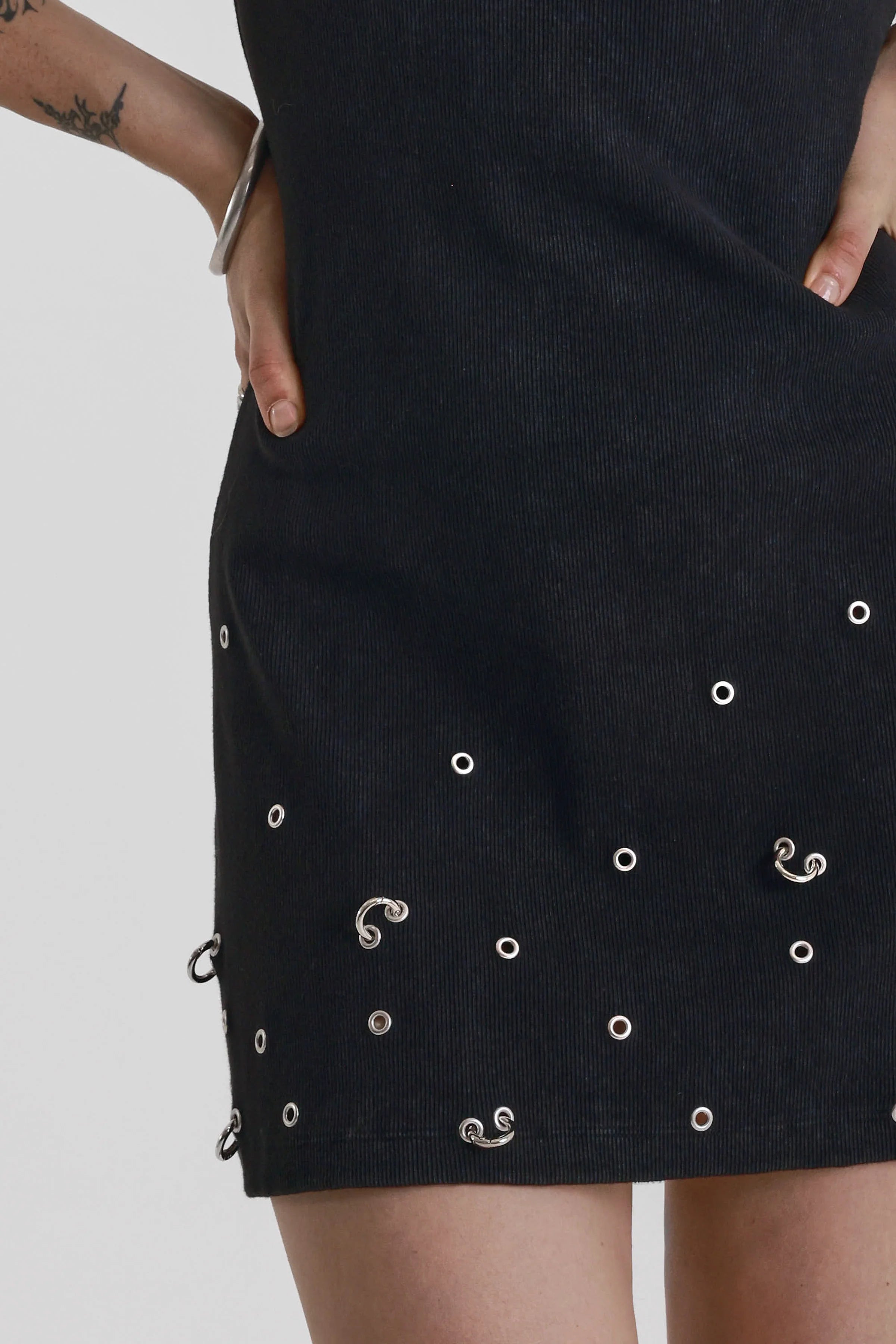 THE JEWEL BLACK PIERCED MINI DRESS  - VIA THE RAGGED PRIEST | Only €75 | NOW AVAILABLE TO SHOP at IAMINHATELOVE 