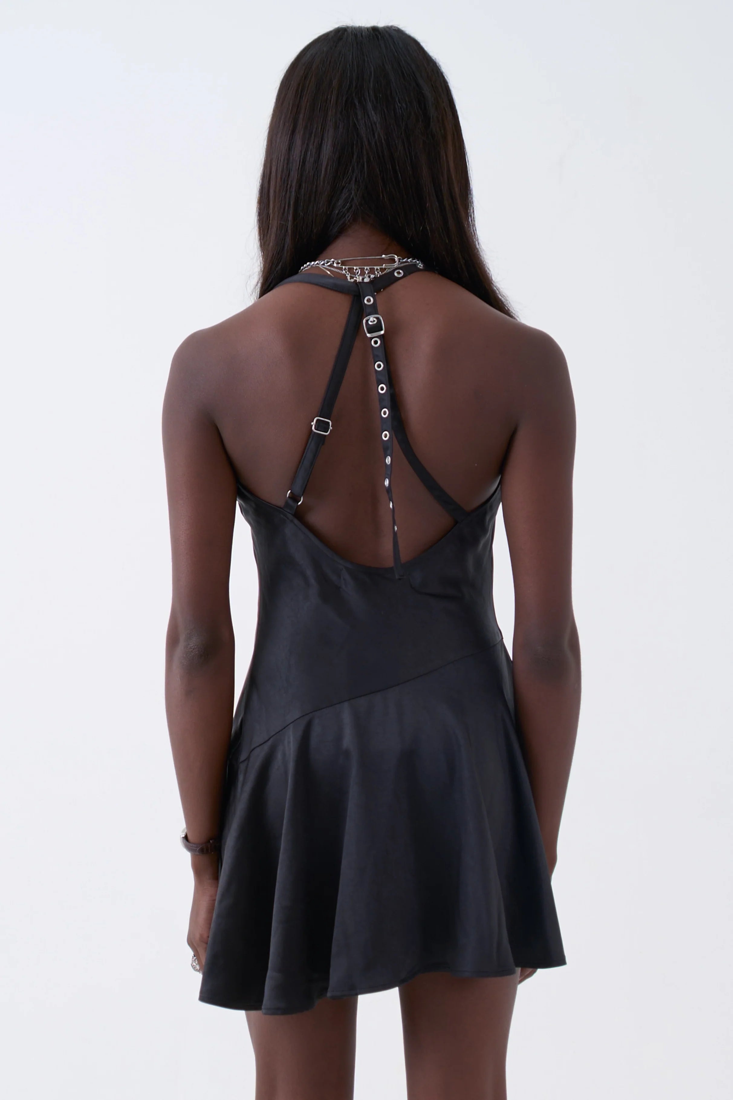 THE ONYX SATIN CHAIN MINI DRESS  - VIA THE RAGGED PRIEST | Only €72 | NOW AVAILABLE TO SHOP at IAMINHATELOVE 