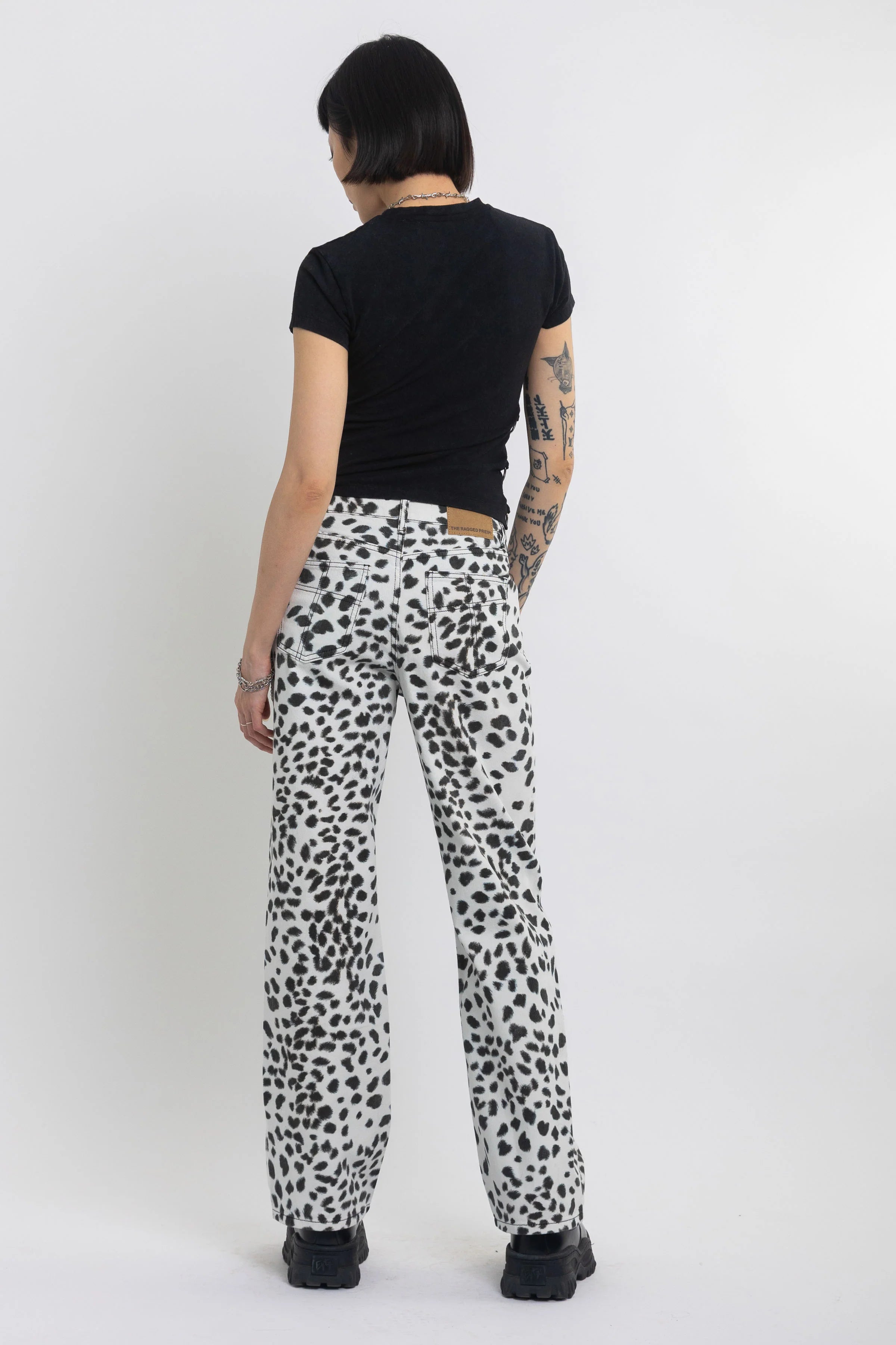 THE PATCH DALMATIAN PRINT BAGGY JEANS  - VIA THE RAGGED PRIEST | Only €99 | NOW AVAILABLE TO SHOP at IAMINHATELOVE 