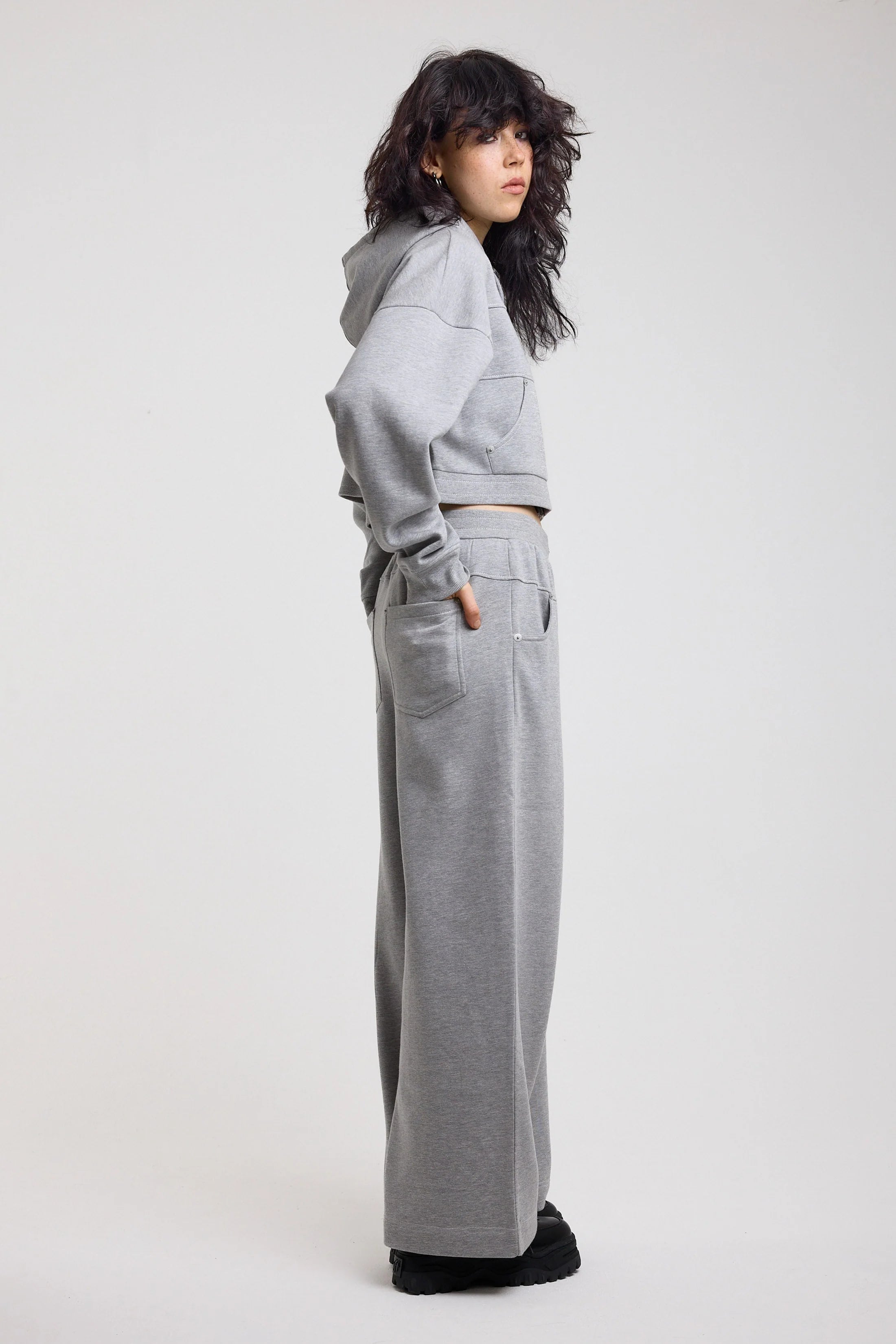 THE PURSUIT HARDWARE CLASP WIDE LEG SWEATPANTS  - VIA THE RAGGED PRIEST | Only €86 | NOW AVAILABLE TO SHOP at IAMINHATELOVE 