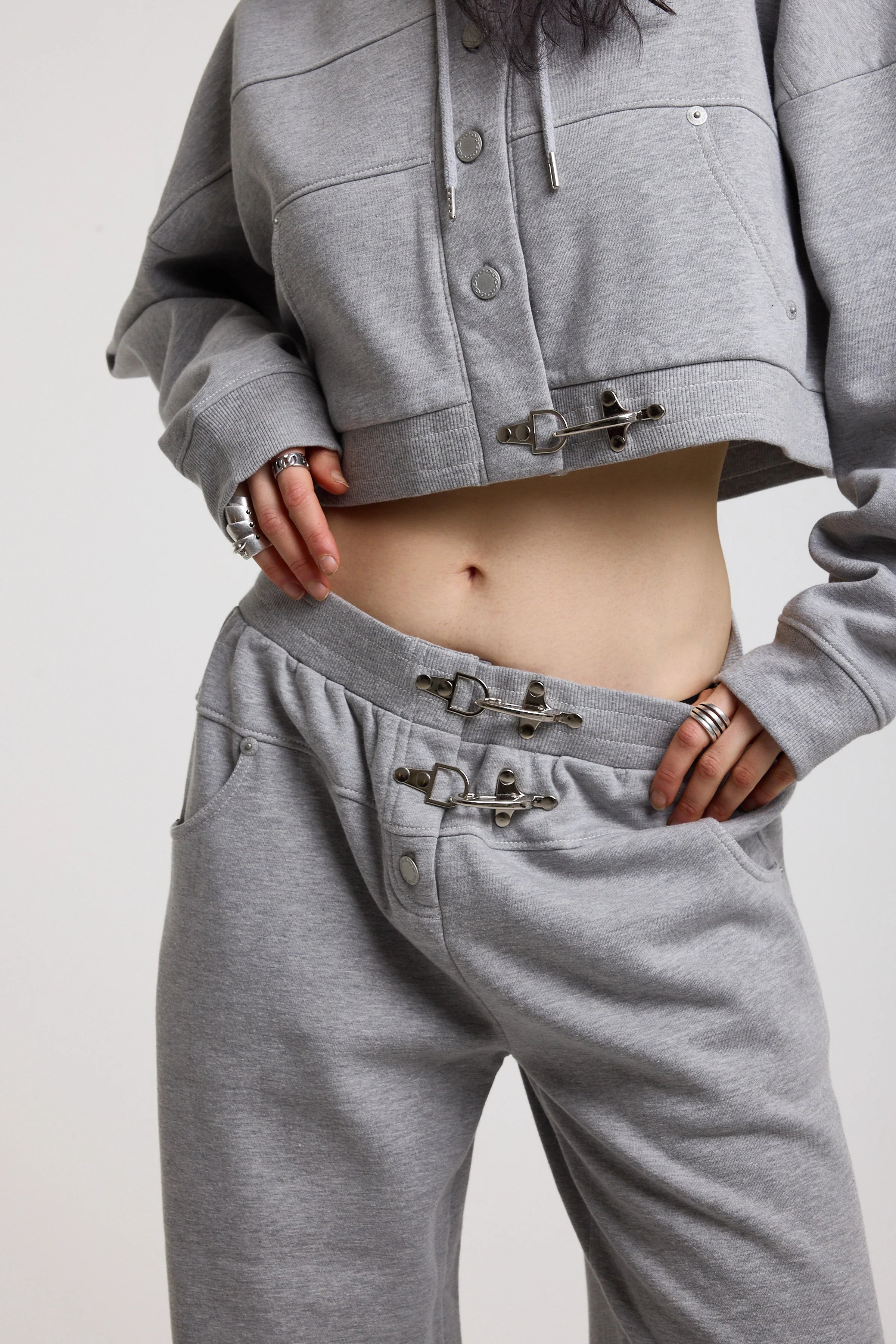 THE PURSUIT HARDWARE CLASP WIDE LEG SWEATPANTS  - VIA THE RAGGED PRIEST | Only €86 | NOW AVAILABLE TO SHOP at IAMINHATELOVE 