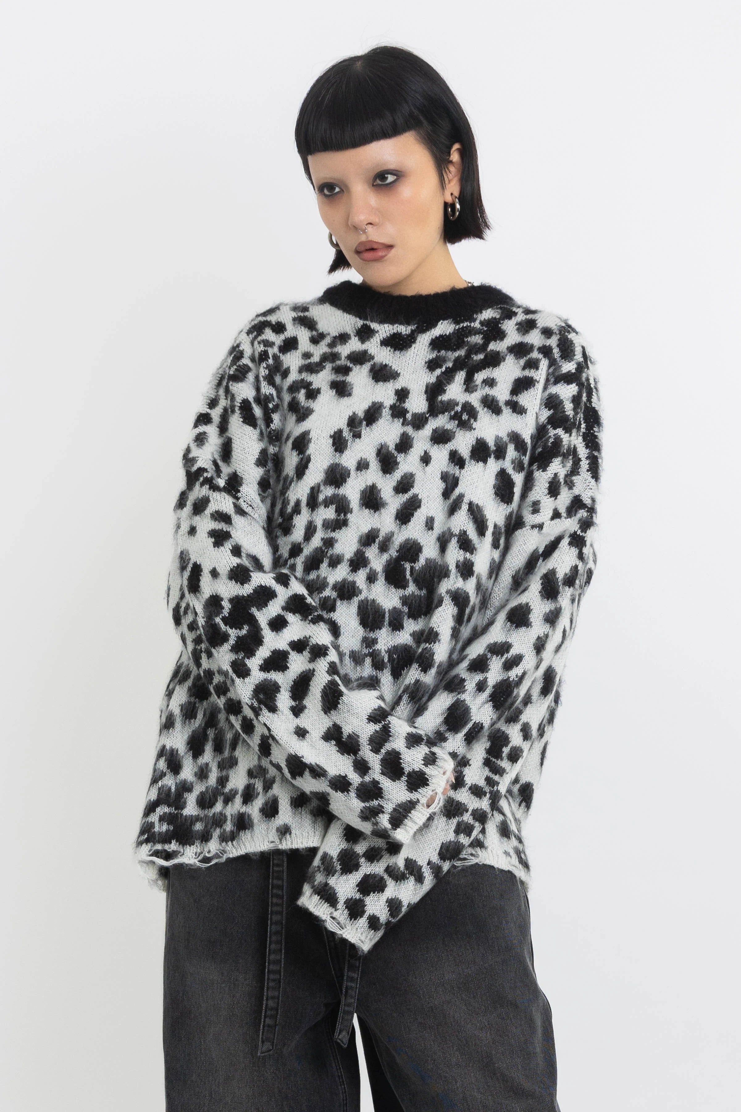 THE ROLLY DALMATIAN PRINT RELAXED KNIT JUMPER  - VIA THE RAGGED PRIEST | Only €86 | NOW AVAILABLE TO SHOP at IAMINHATELOVE 