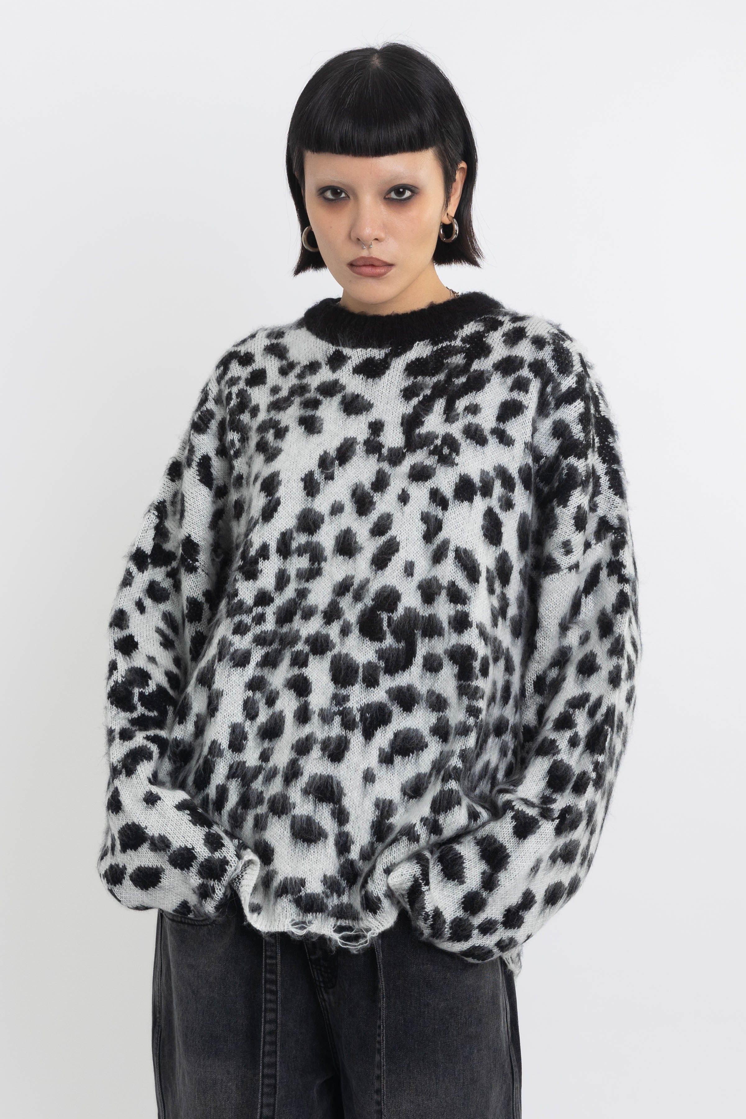 THE ROLLY DALMATIAN PRINT RELAXED KNIT JUMPER  - VIA THE RAGGED PRIEST | Only €86 | NOW AVAILABLE TO SHOP at IAMINHATELOVE 