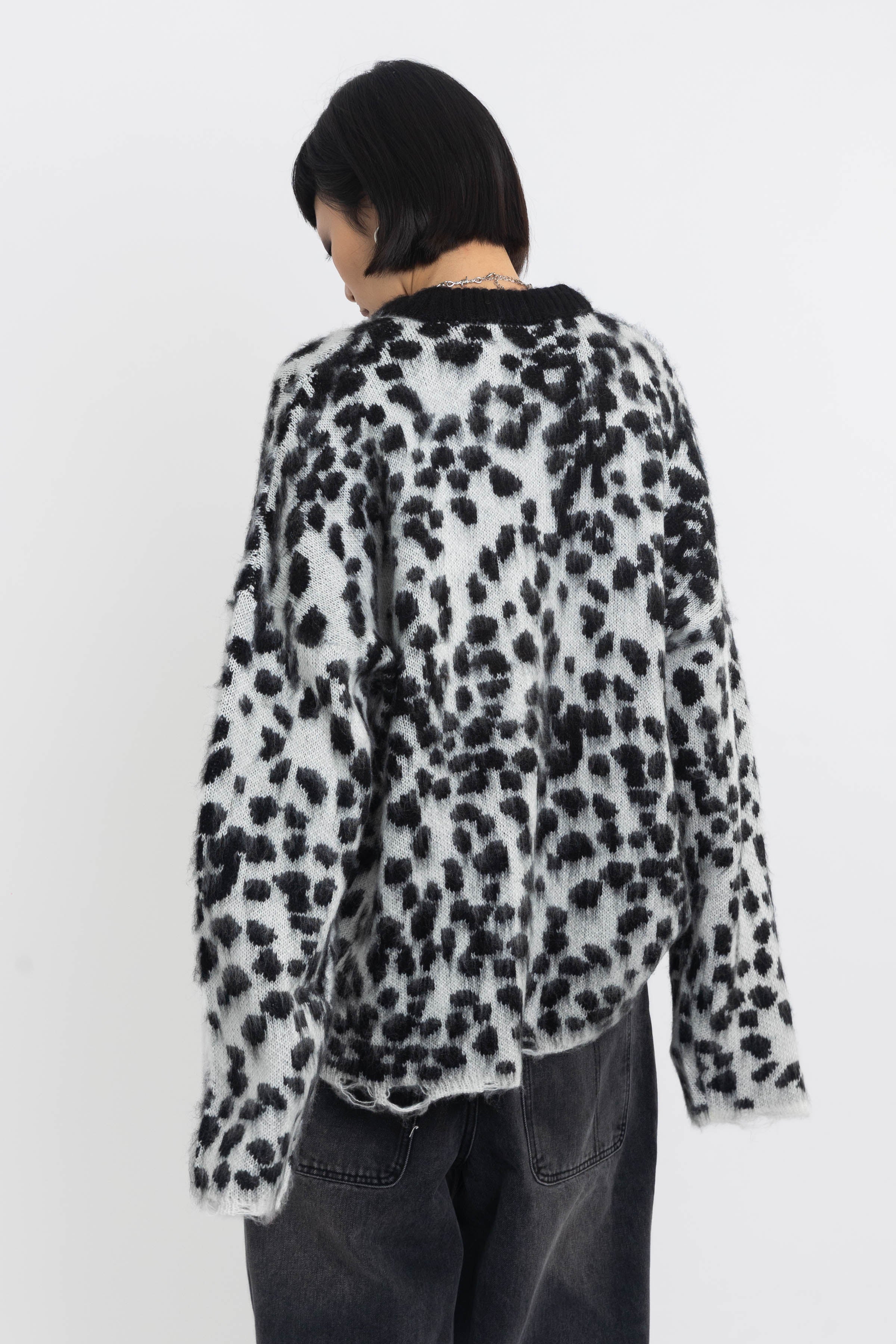 THE ROLLY DALMATIAN PRINT RELAXED KNIT JUMPER  - VIA THE RAGGED PRIEST | Only €86 | NOW AVAILABLE TO SHOP at IAMINHATELOVE 
