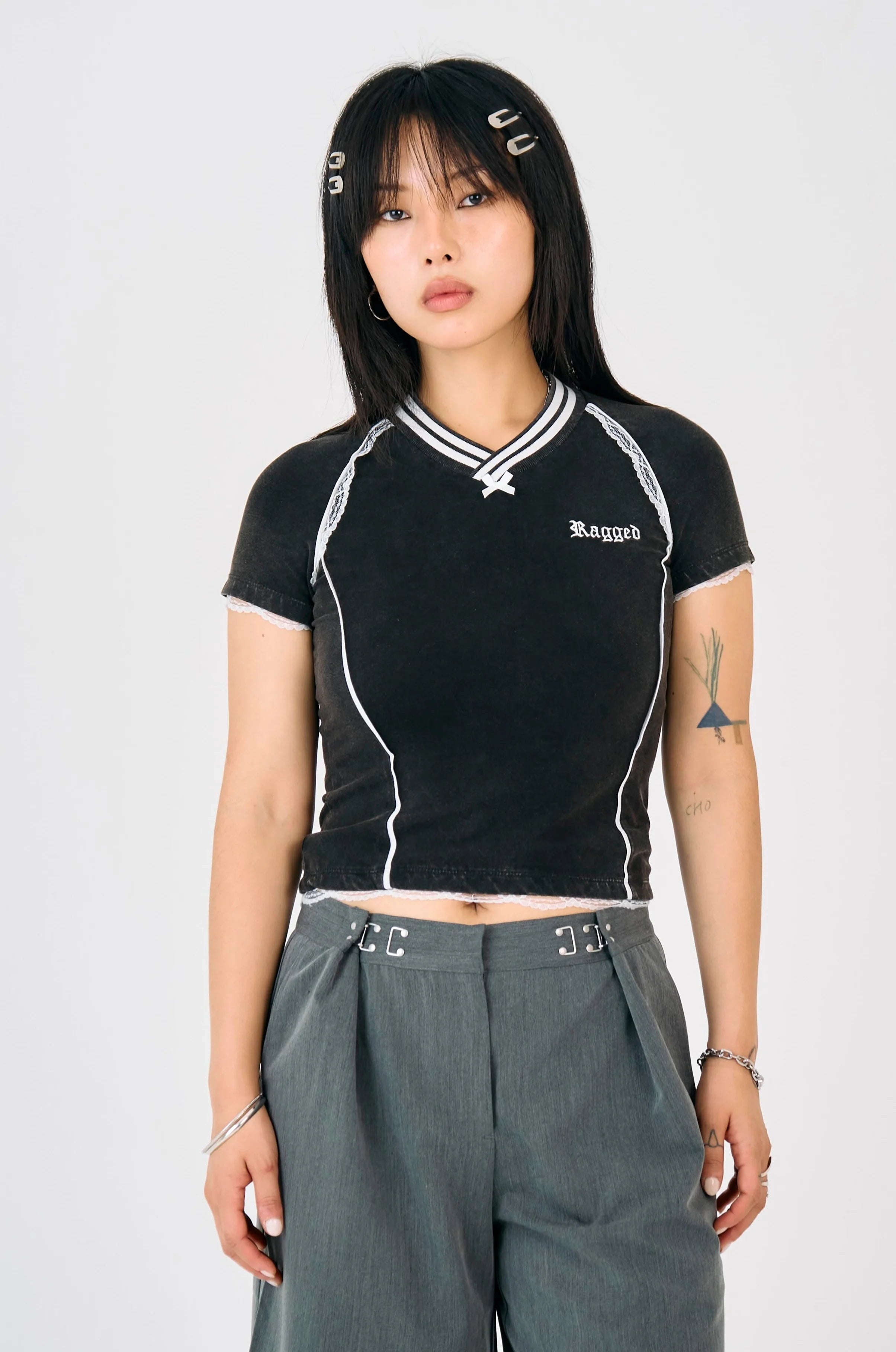 THE SCORE VARSITY POLO BABY TEE  - VIA THE RAGGED PRIEST | Only €55 | NOW AVAILABLE TO SHOP at IAMINHATELOVE 